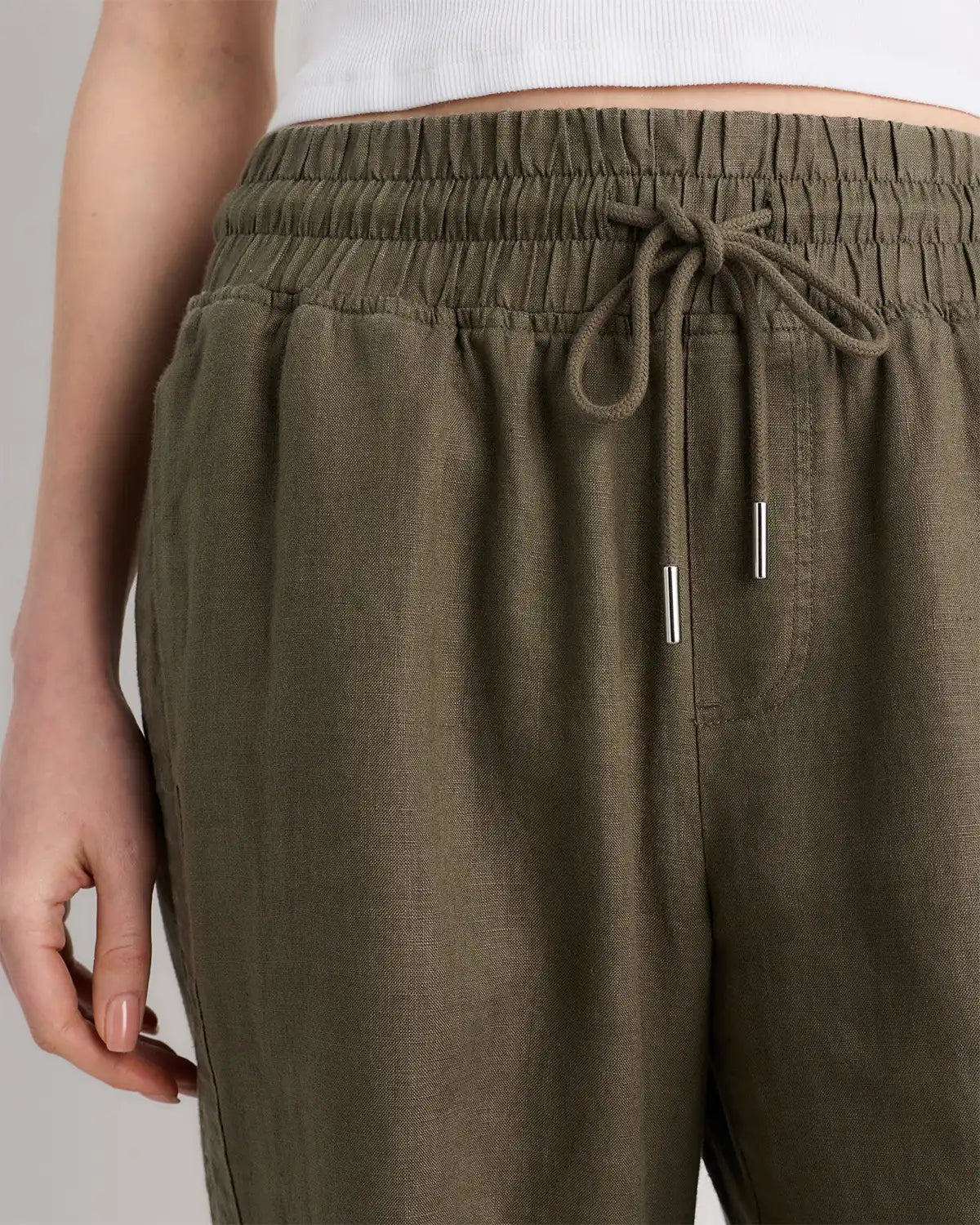 100% European Linen Wide Leg Pants