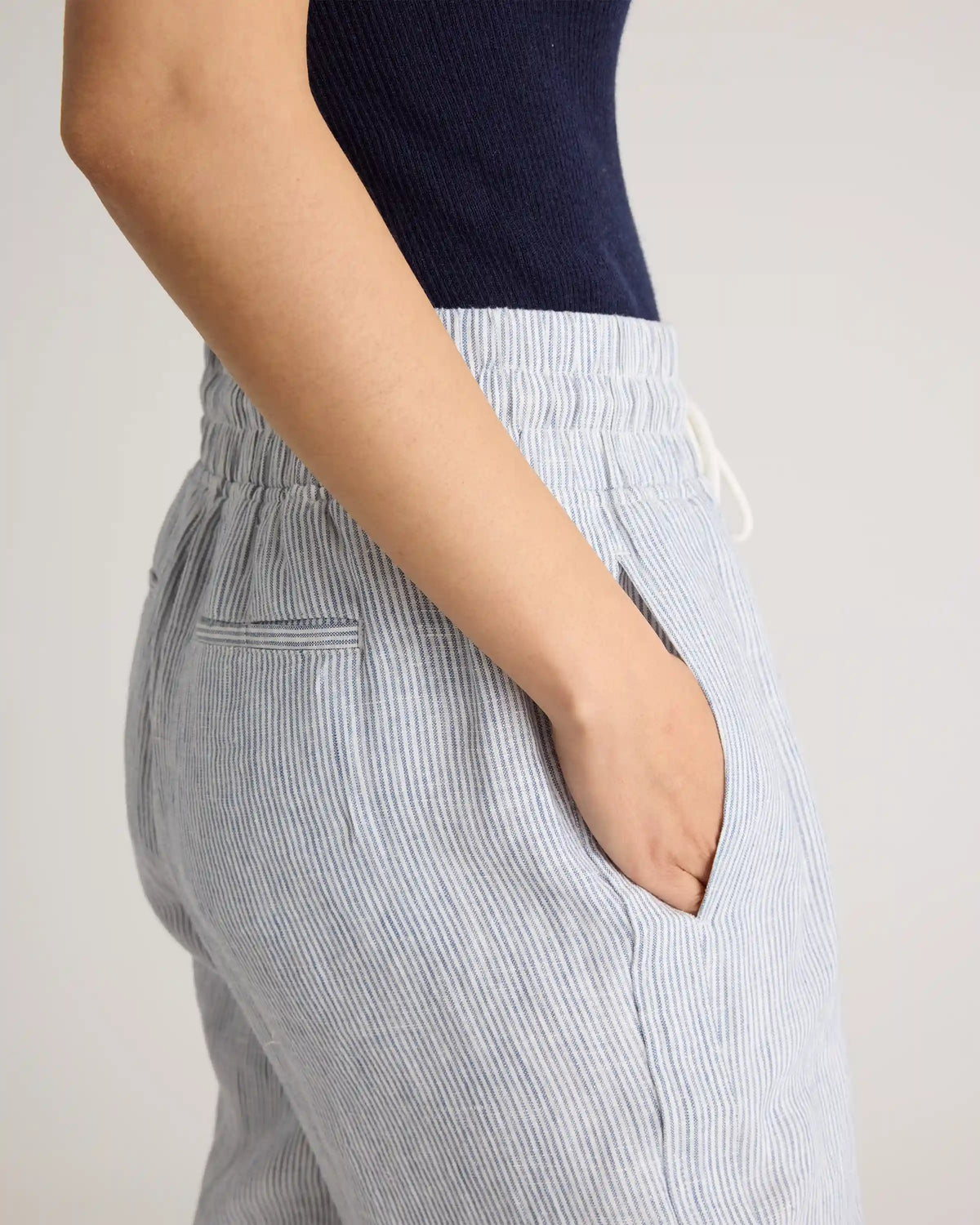 100% European Linen Wide Leg Pants