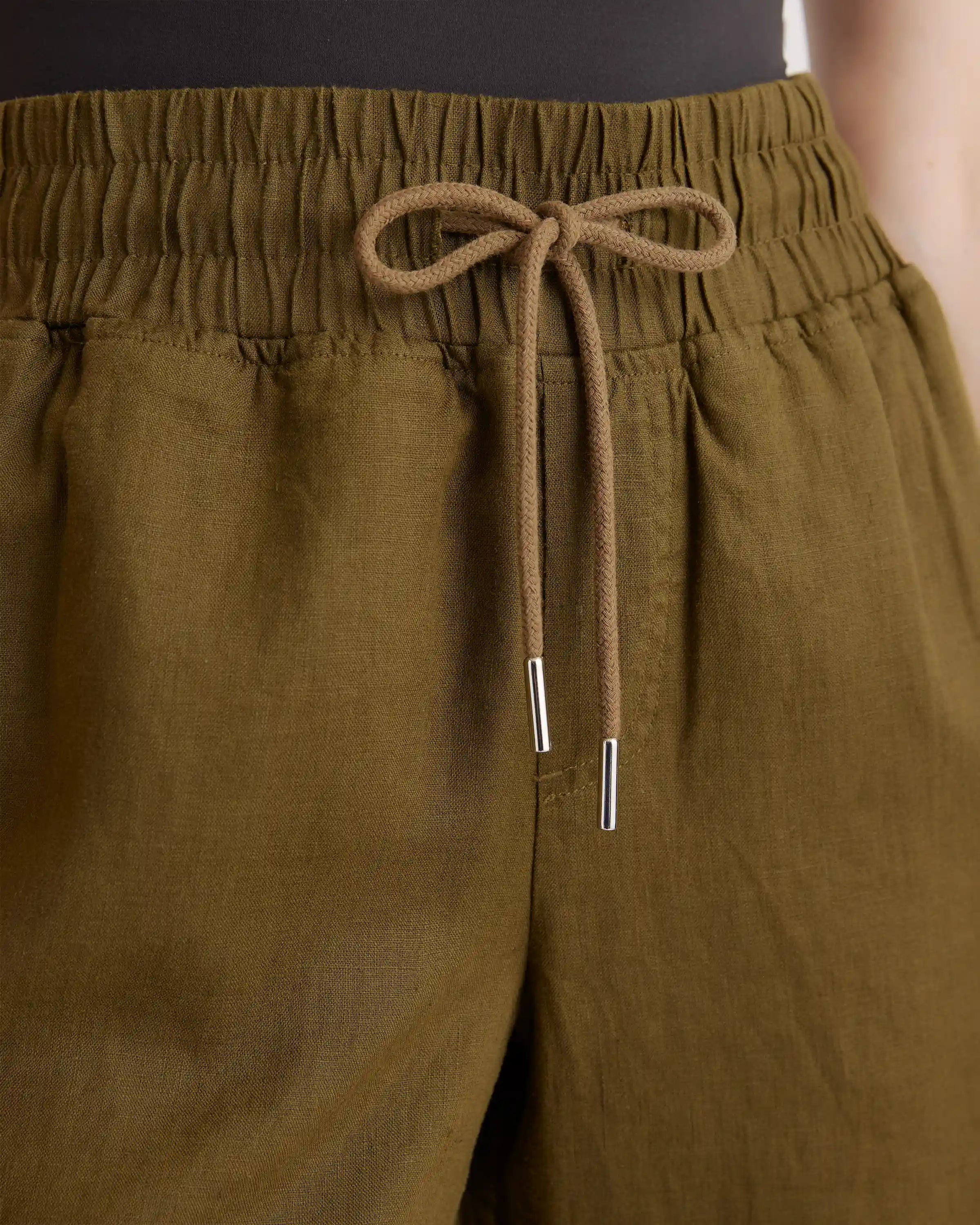 100% European Linen Wide Leg Pants