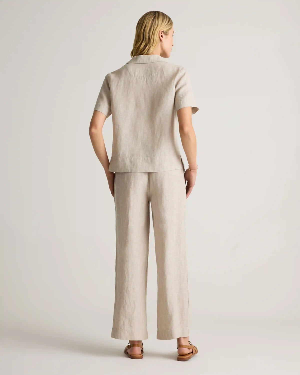 100% European Linen Wide Leg Pants