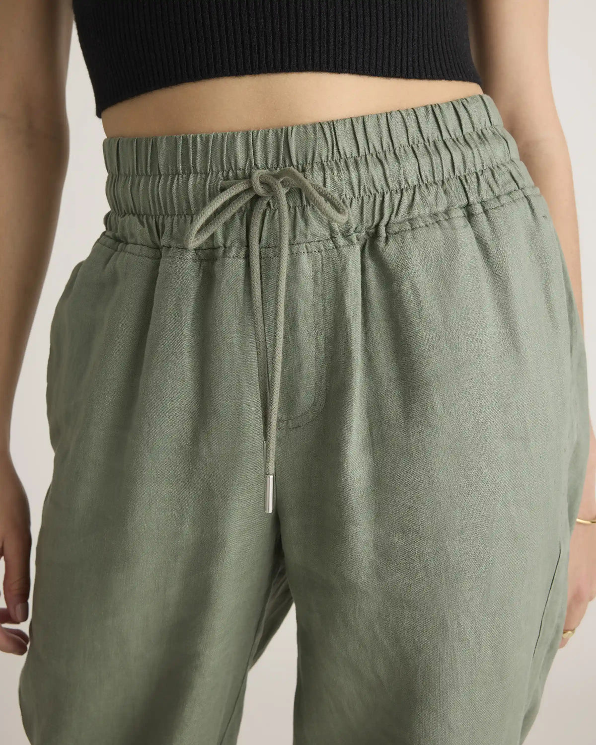 100% European Linen Wide Leg Pants
