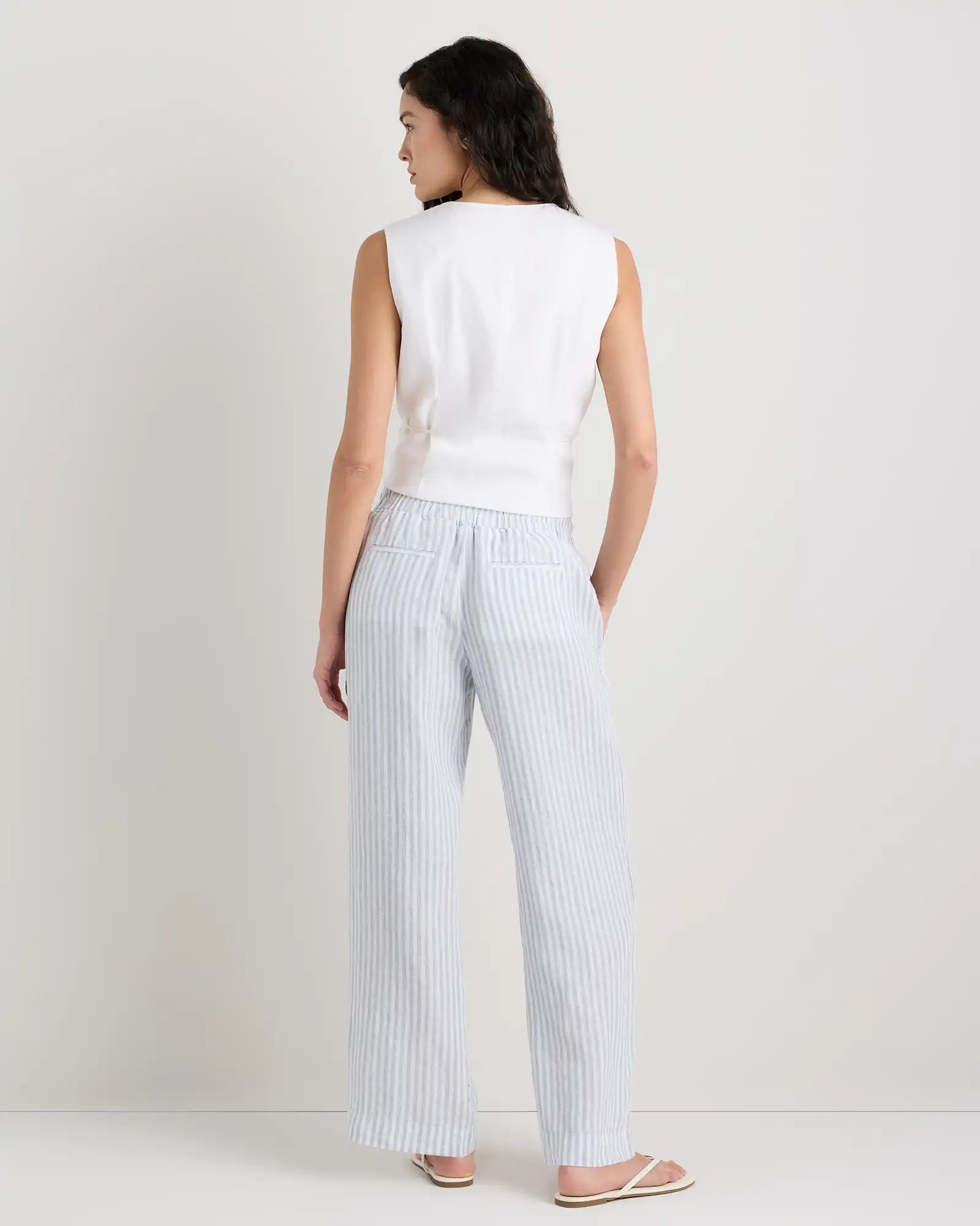 100% European Linen Wide Leg Pants