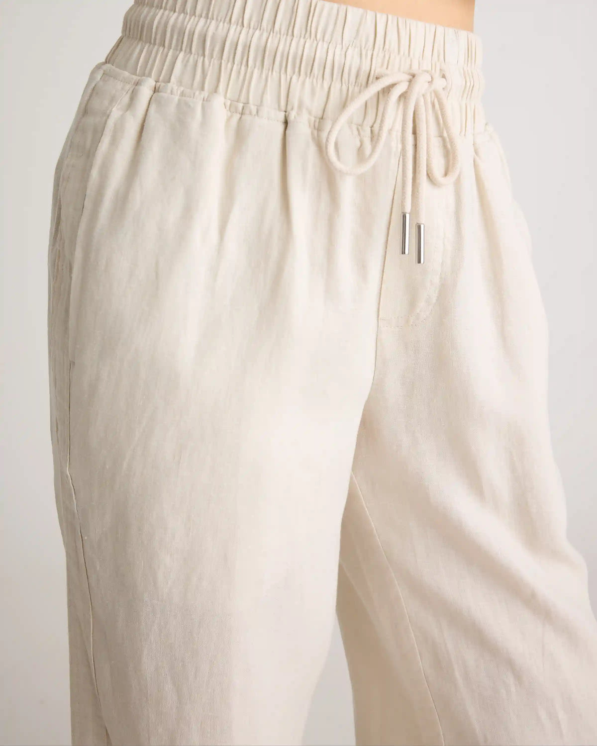 100% European Linen Wide Leg Pants