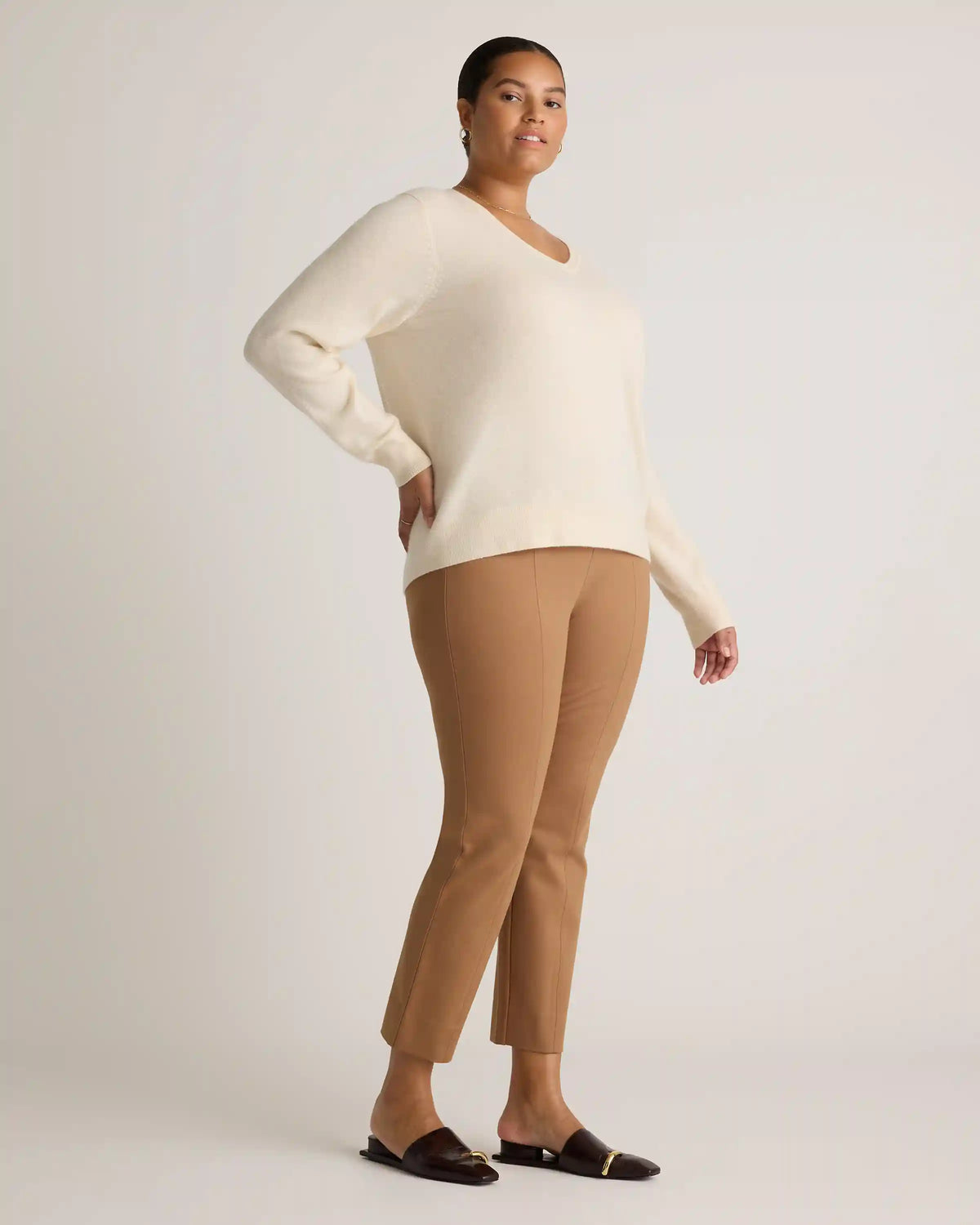 Ultra-Stretch Ponte Pintuck Ankle Pants