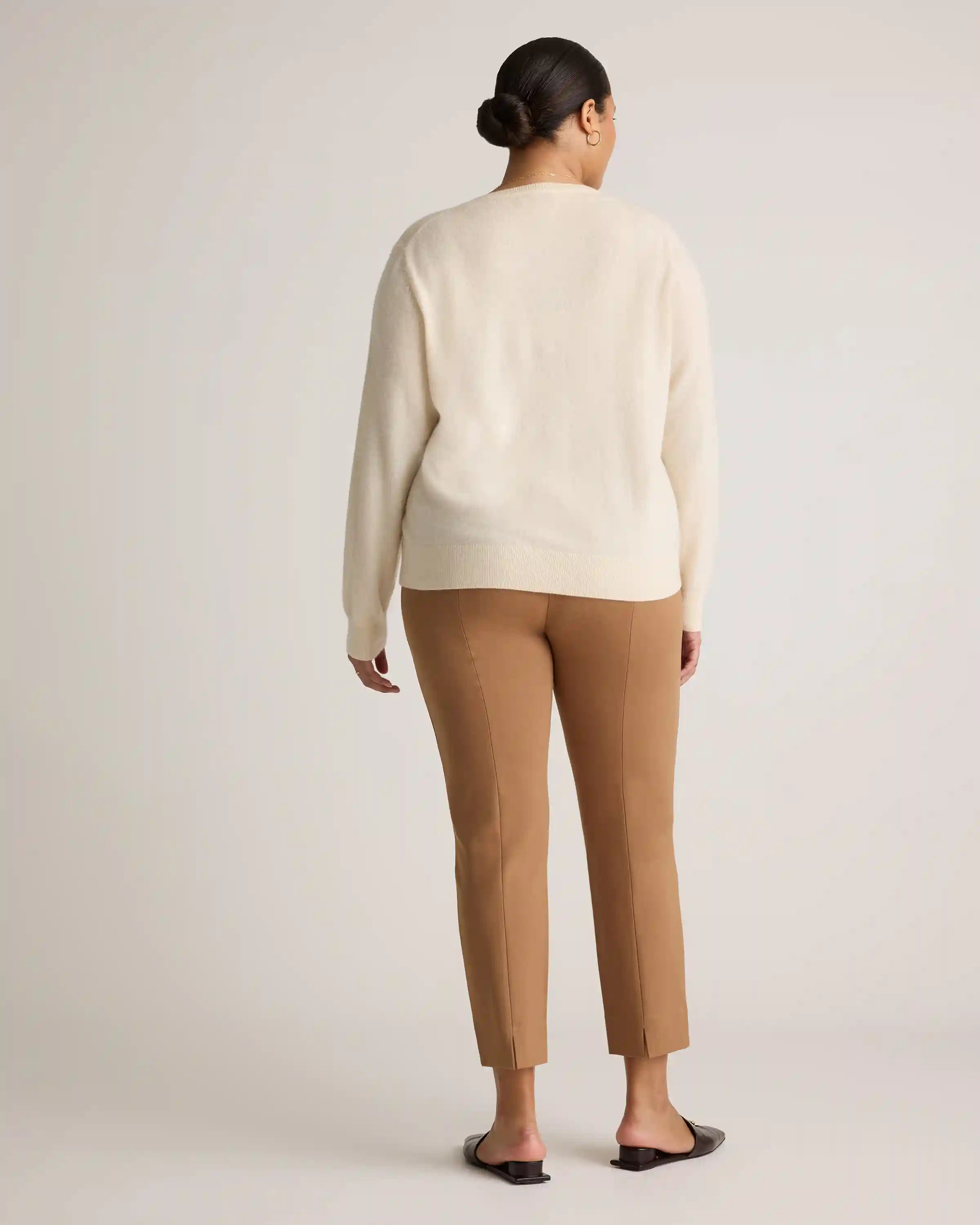 Ultra-Stretch Ponte Pintuck Ankle Pants