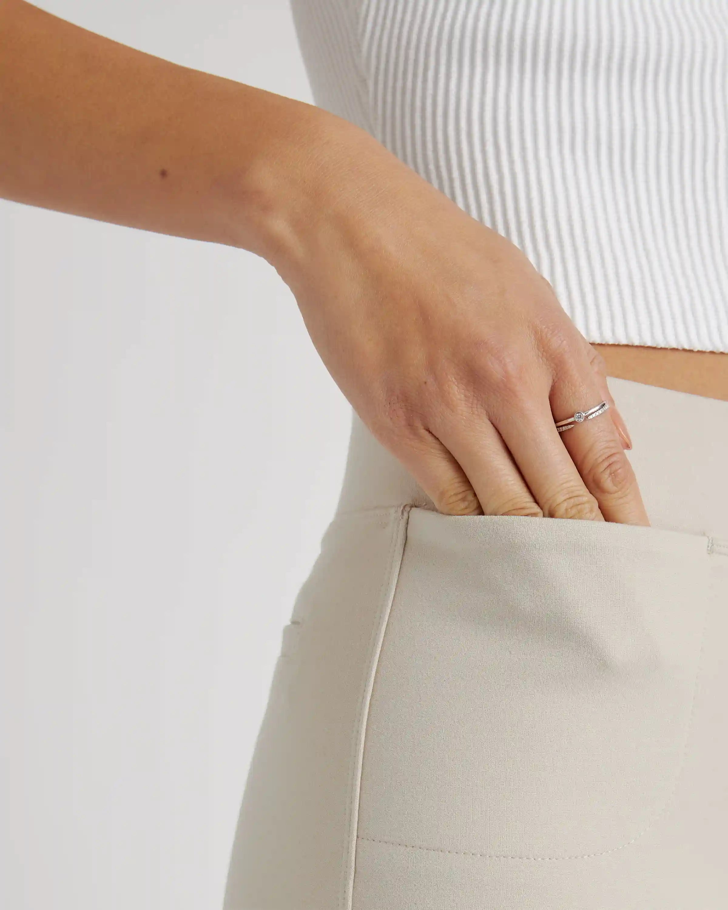 Ultra-Stretch Ponte Kick Flare Pants