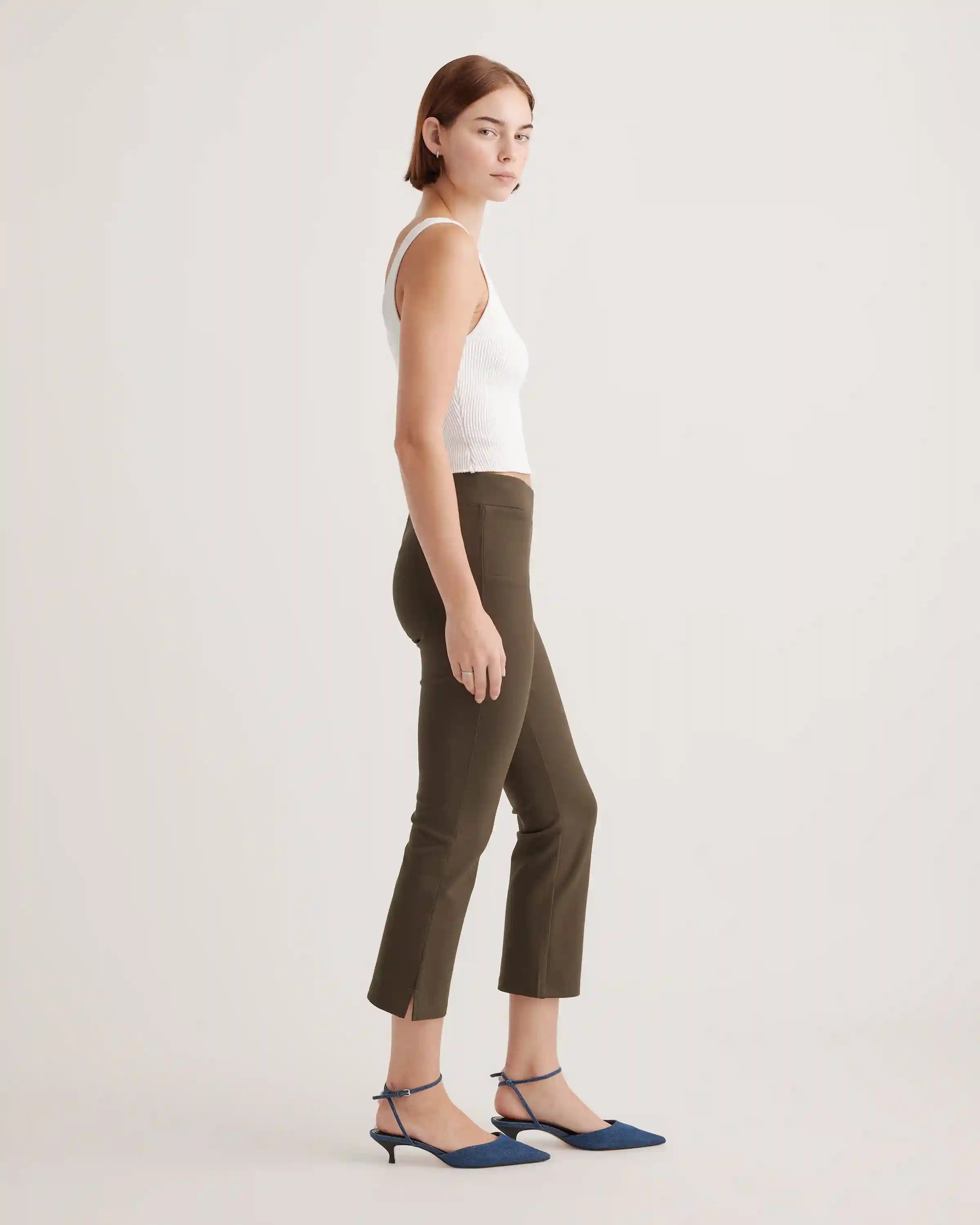 Ultra-Stretch Ponte Kick Flare Pants