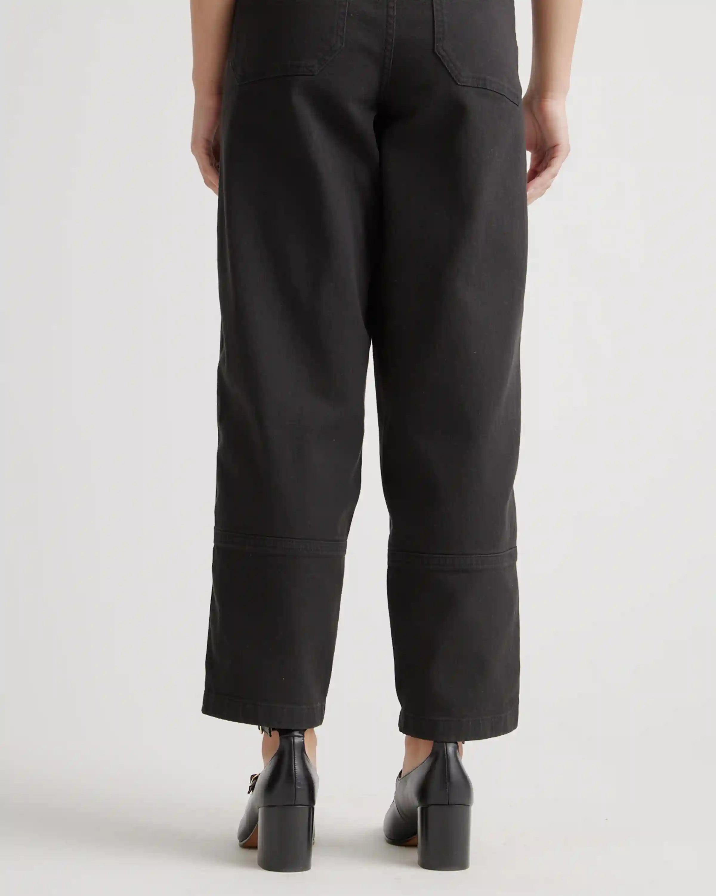 Organic Stretch Cotton Twill Barrel Pants
