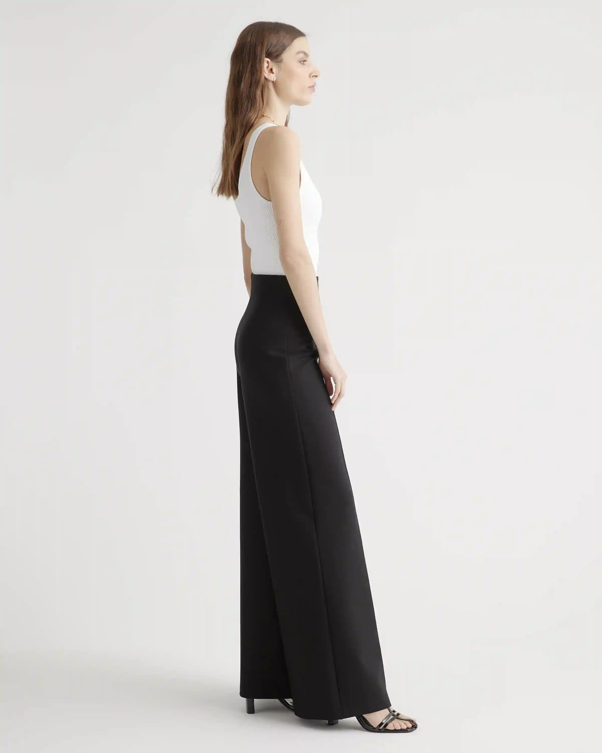 Ultra-Stretch Ponte Super Wide Leg Pants