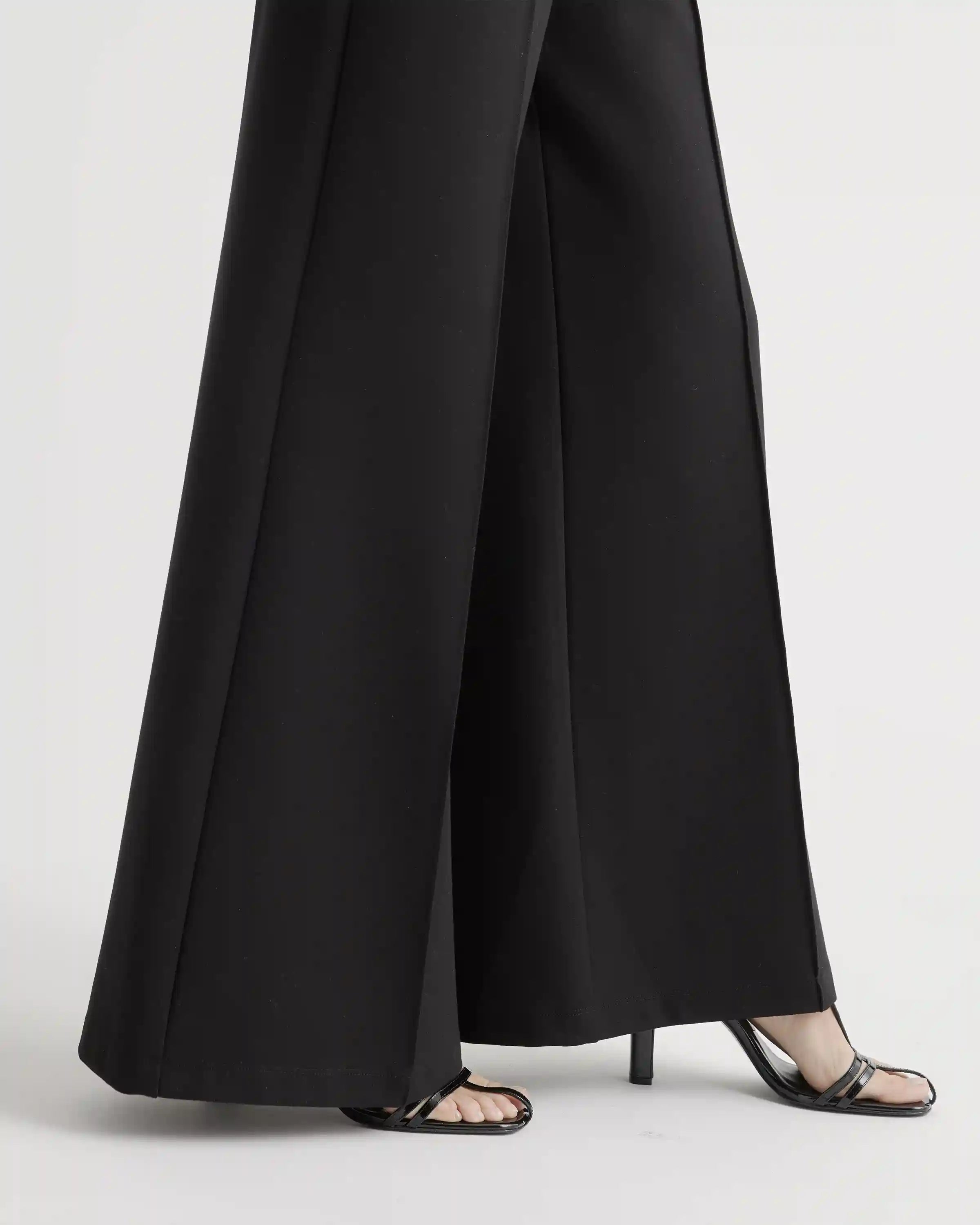 Ultra-Stretch Ponte Super Wide Leg Pants