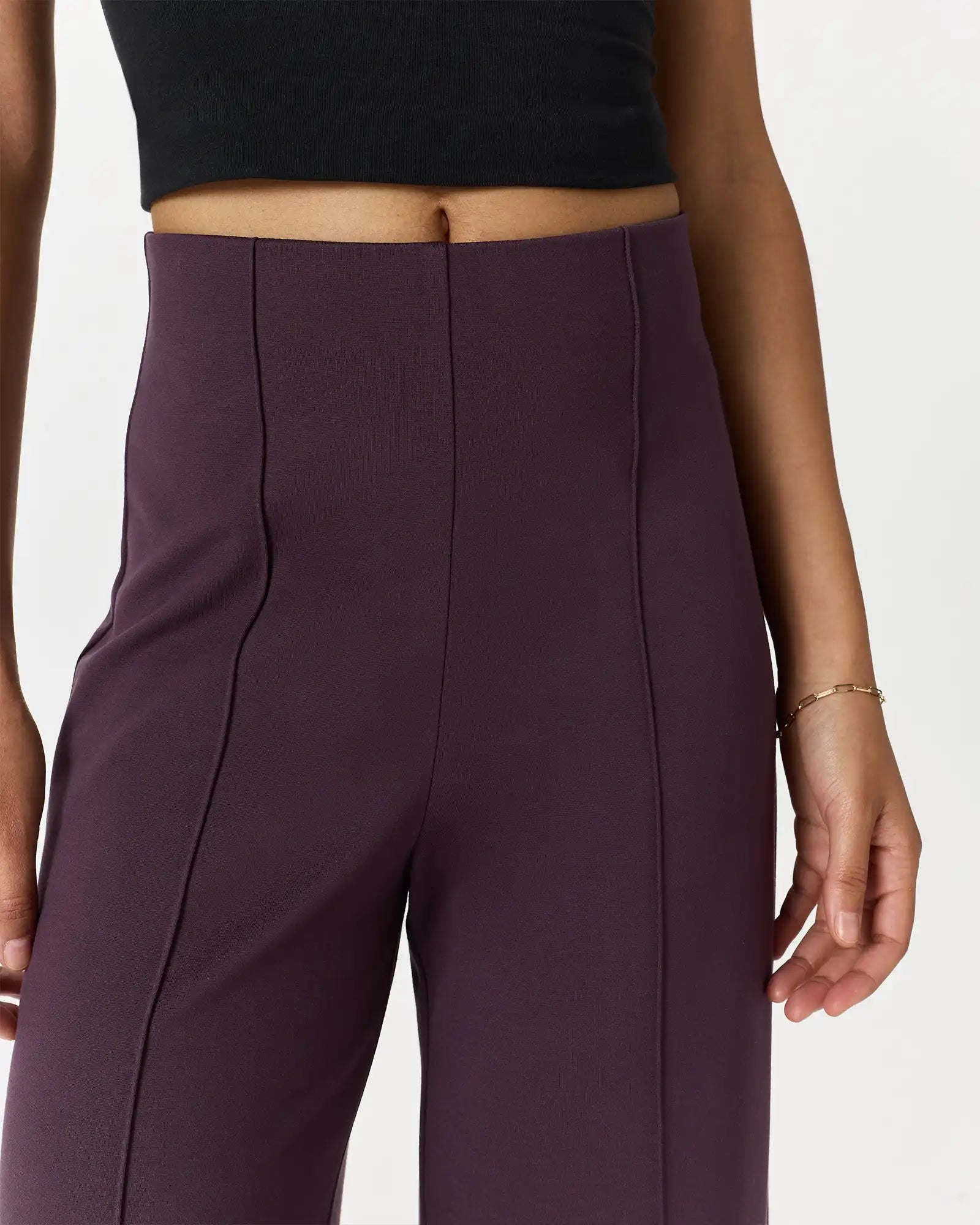 Ultra-Stretch Ponte Super Wide Leg Pants
