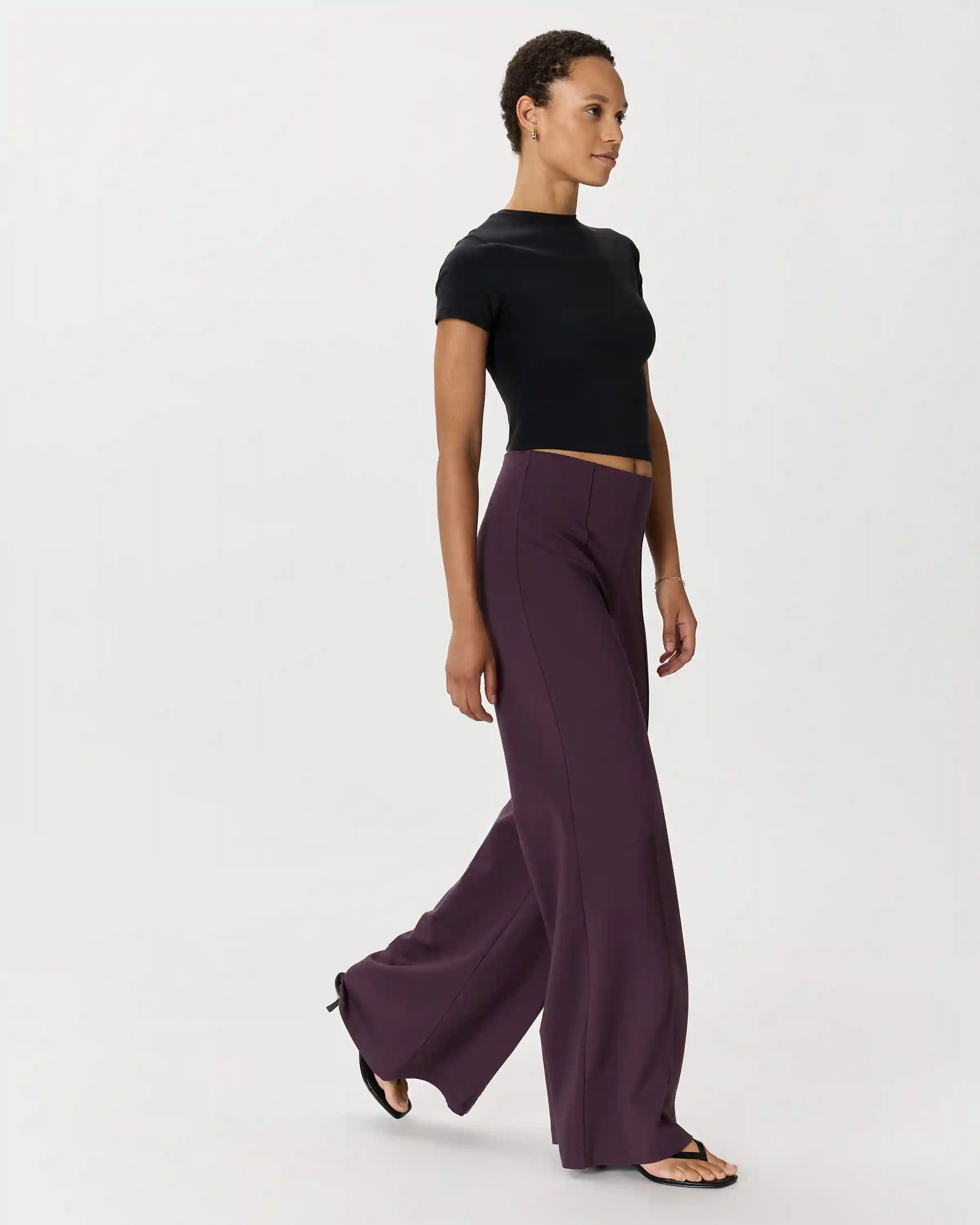 Ultra-Stretch Ponte Super Wide Leg Pants