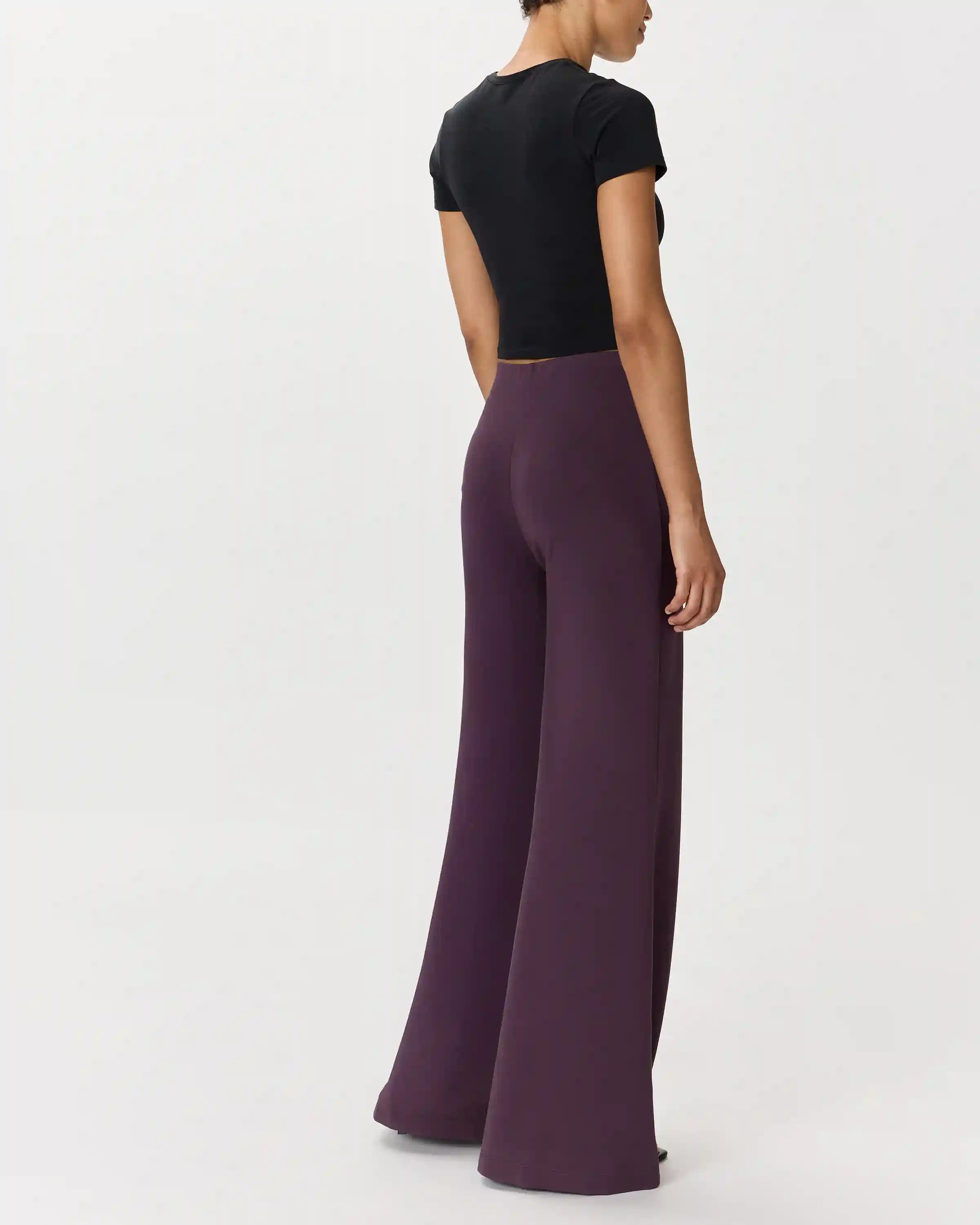 Ultra-Stretch Ponte Super Wide Leg Pants