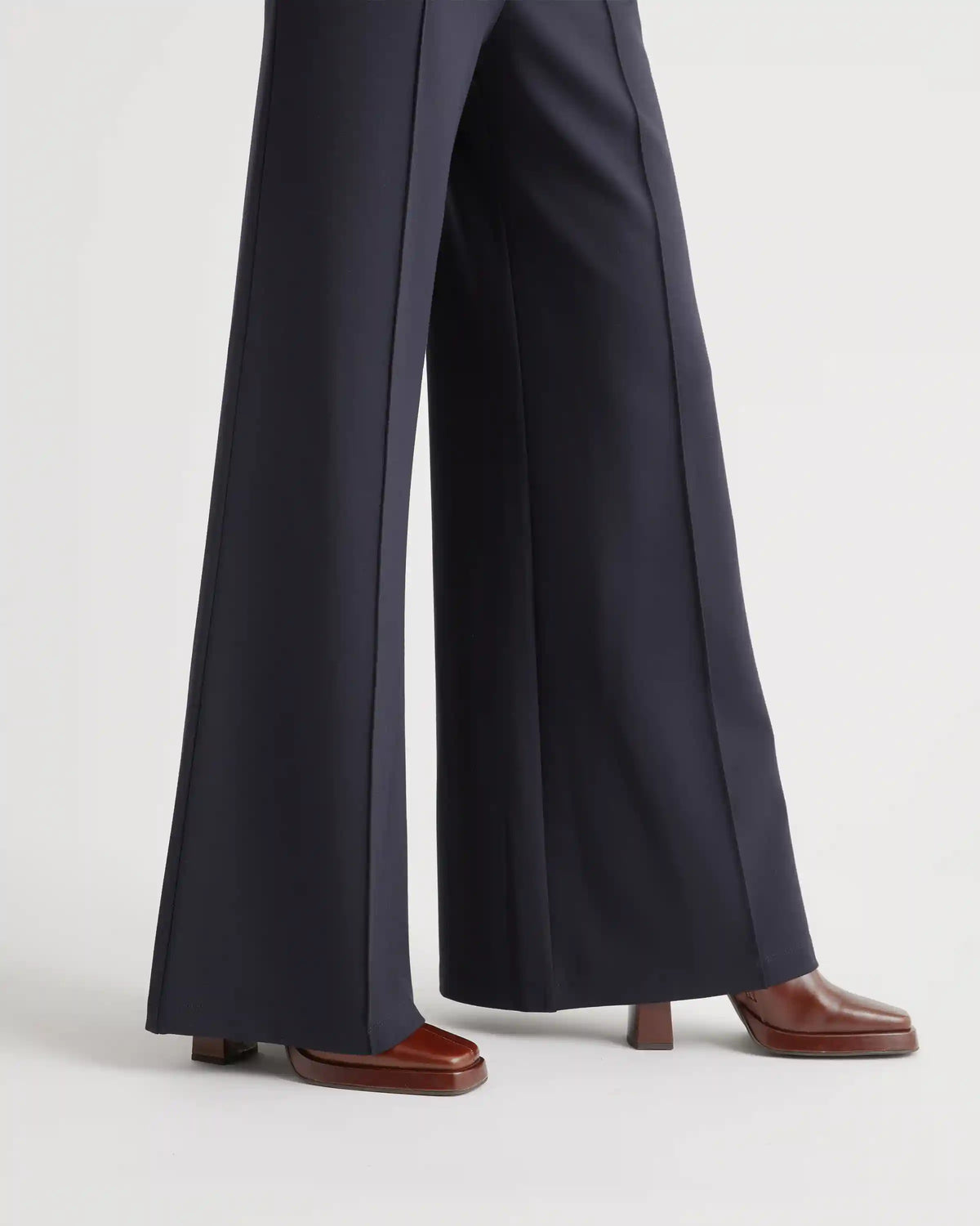 Ultra-Stretch Ponte Super Wide Leg Pants