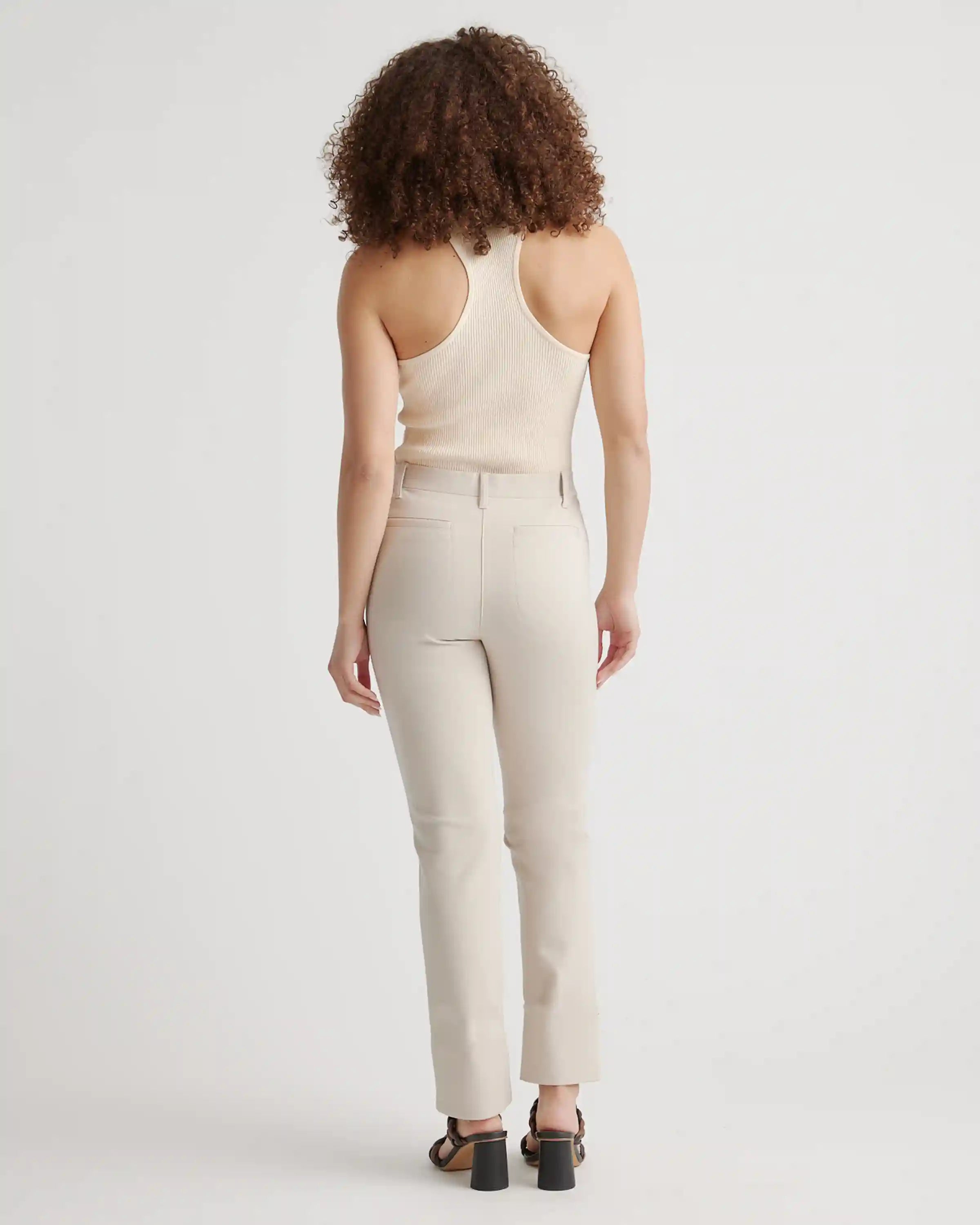 Ultra-Stretch Ponte Straight Leg 4-Pocket Pants
