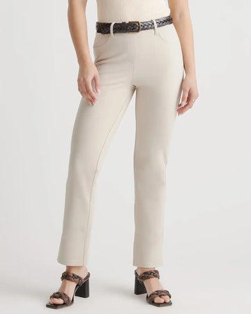 Ultra-Stretch Ponte Straight Leg 4-Pocket Pants