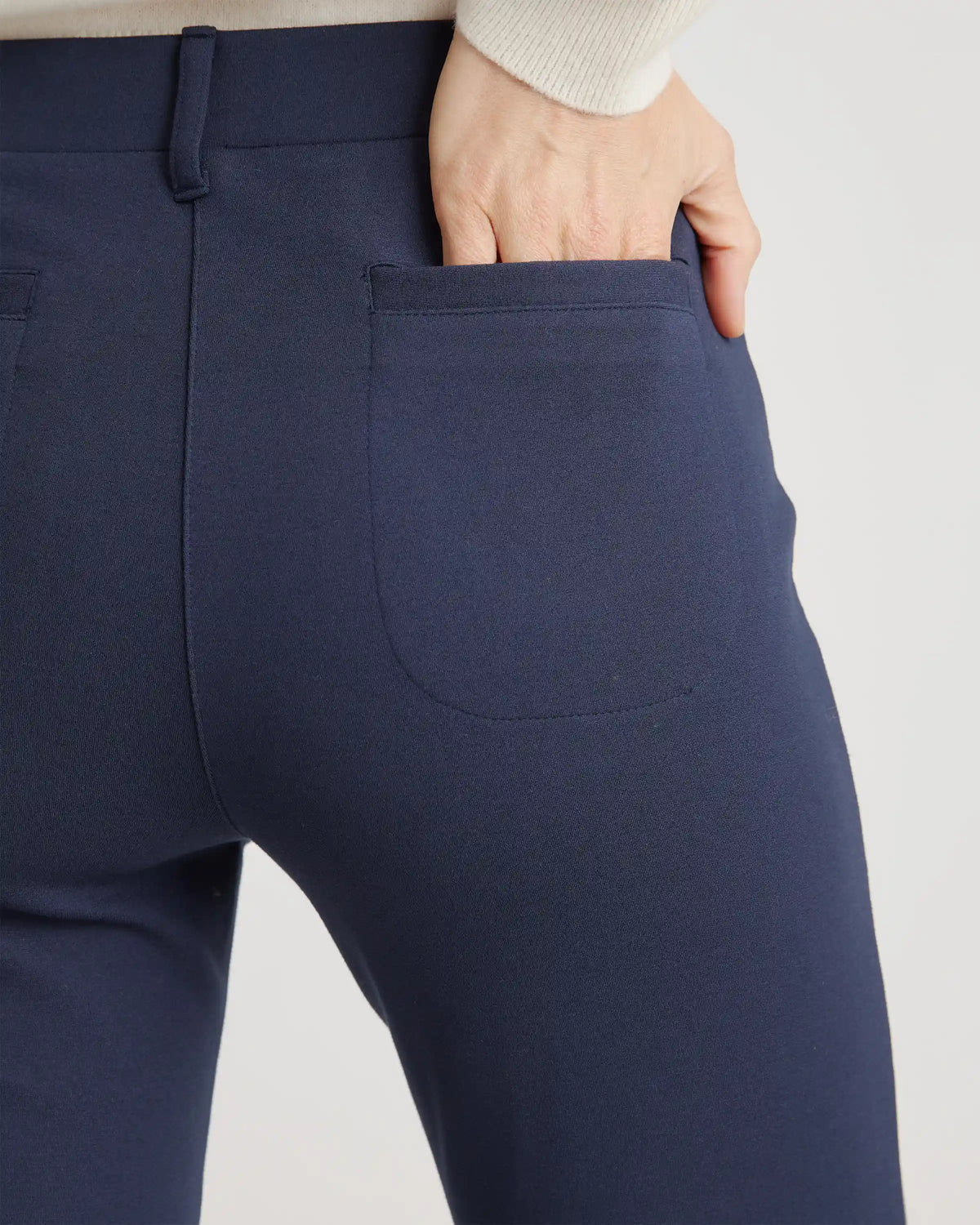 Ultra-Stretch Ponte Straight Leg 4-Pocket Pants