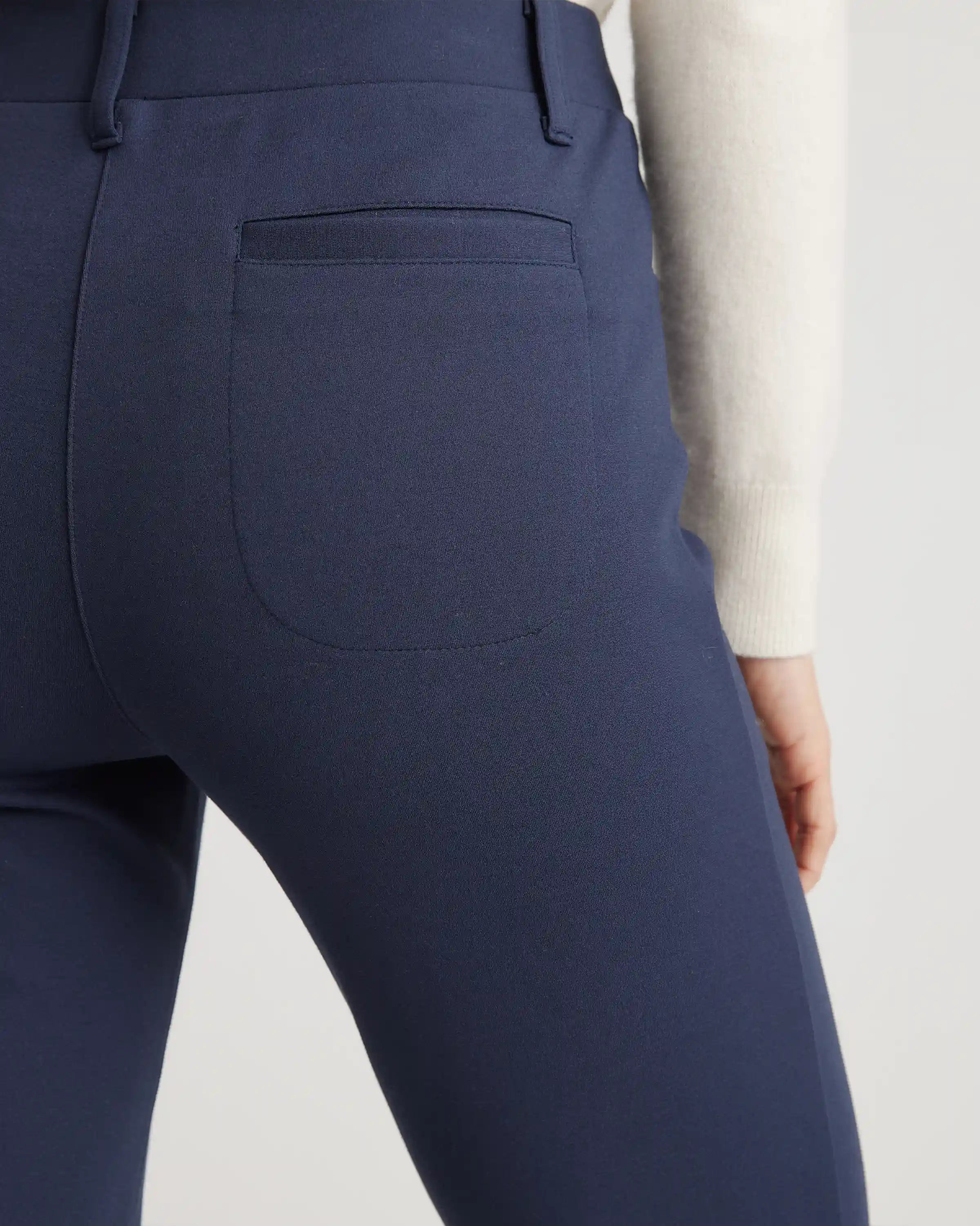 Ultra-Stretch Ponte Straight Leg 4-Pocket Pants