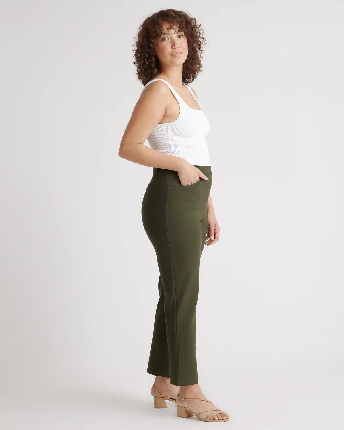Ultra-Stretch Ponte Straight Leg 4-Pocket Pants