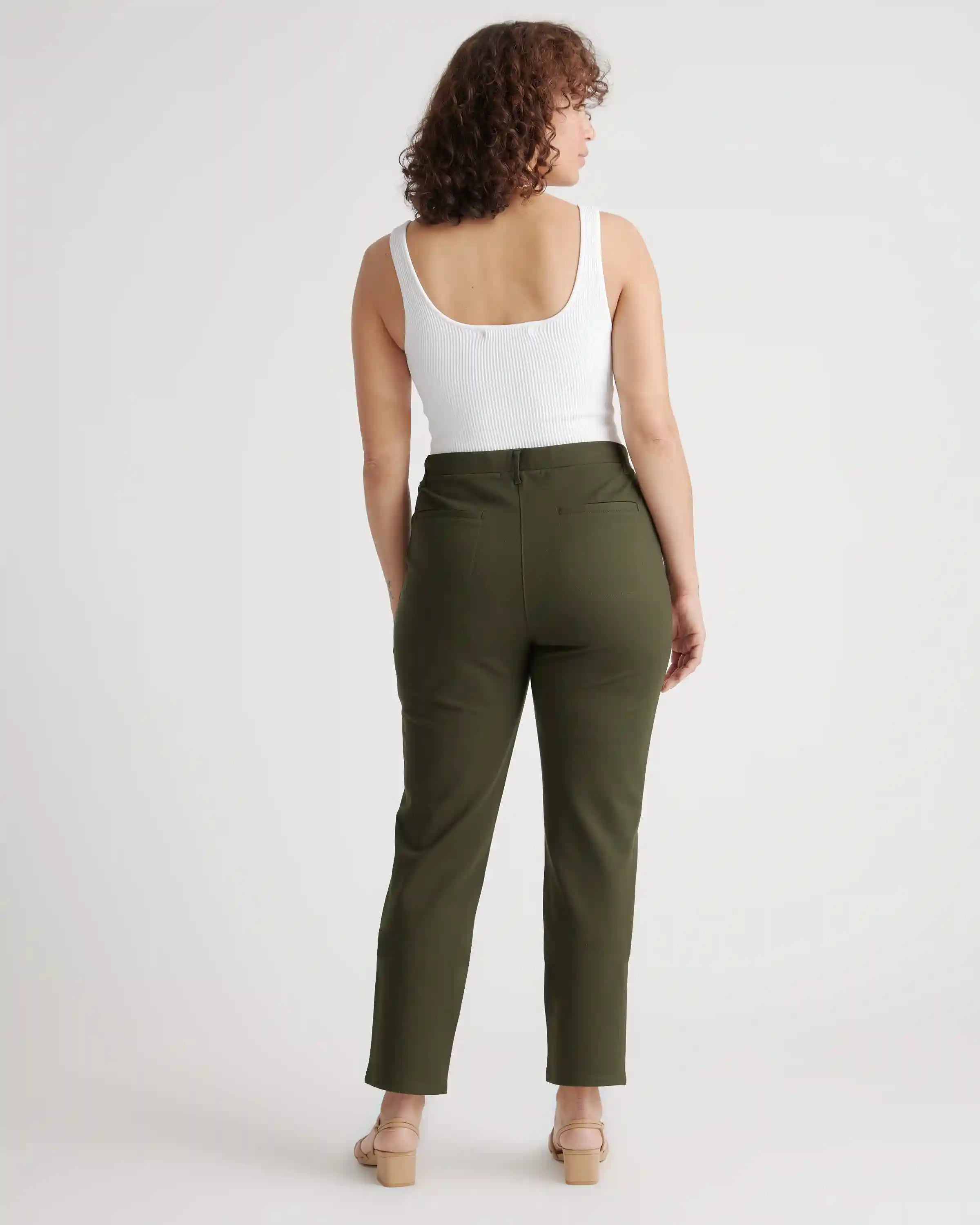 Ultra-Stretch Ponte Straight Leg 4-Pocket Pants