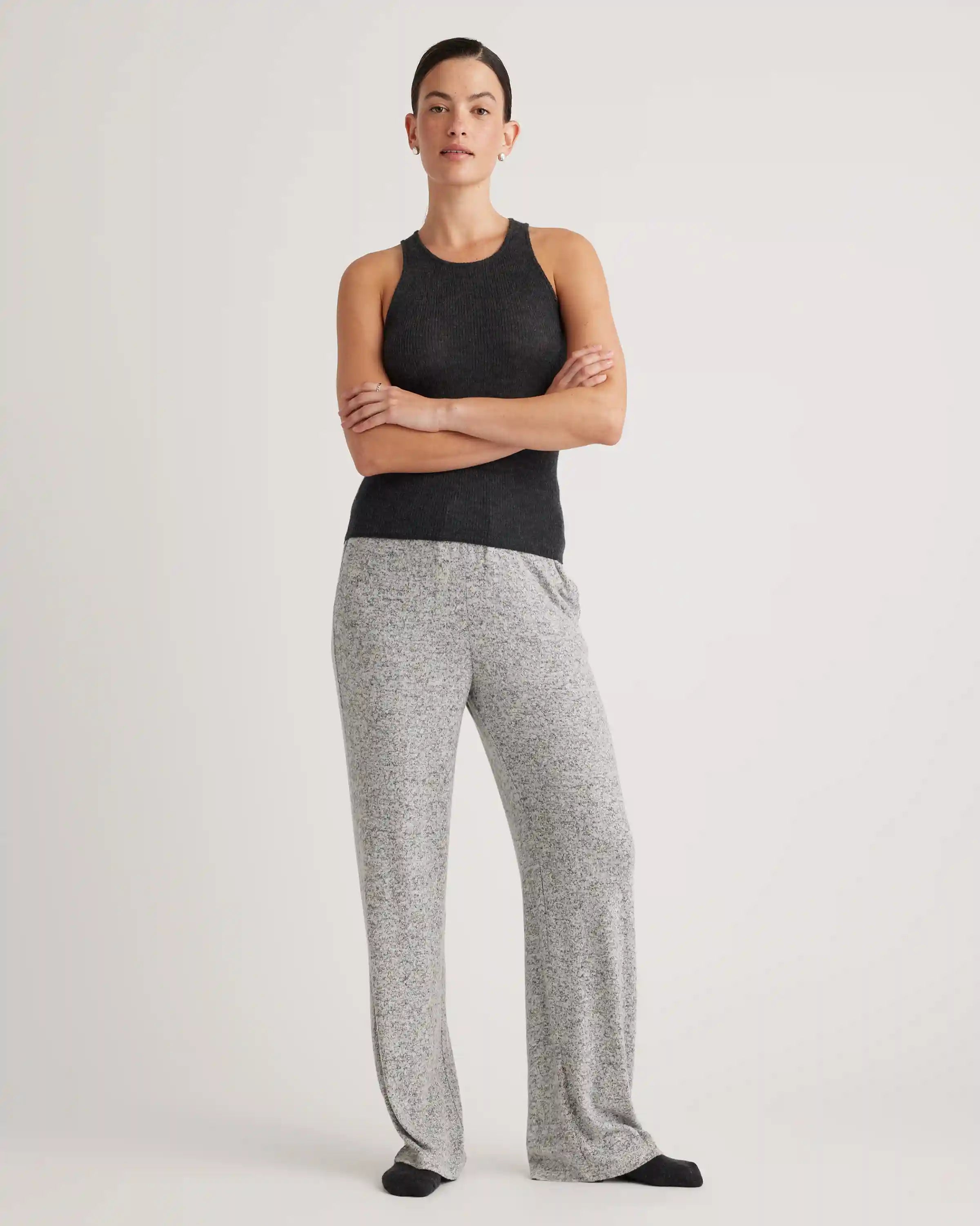 Brushed Lounge Straight Leg Pant