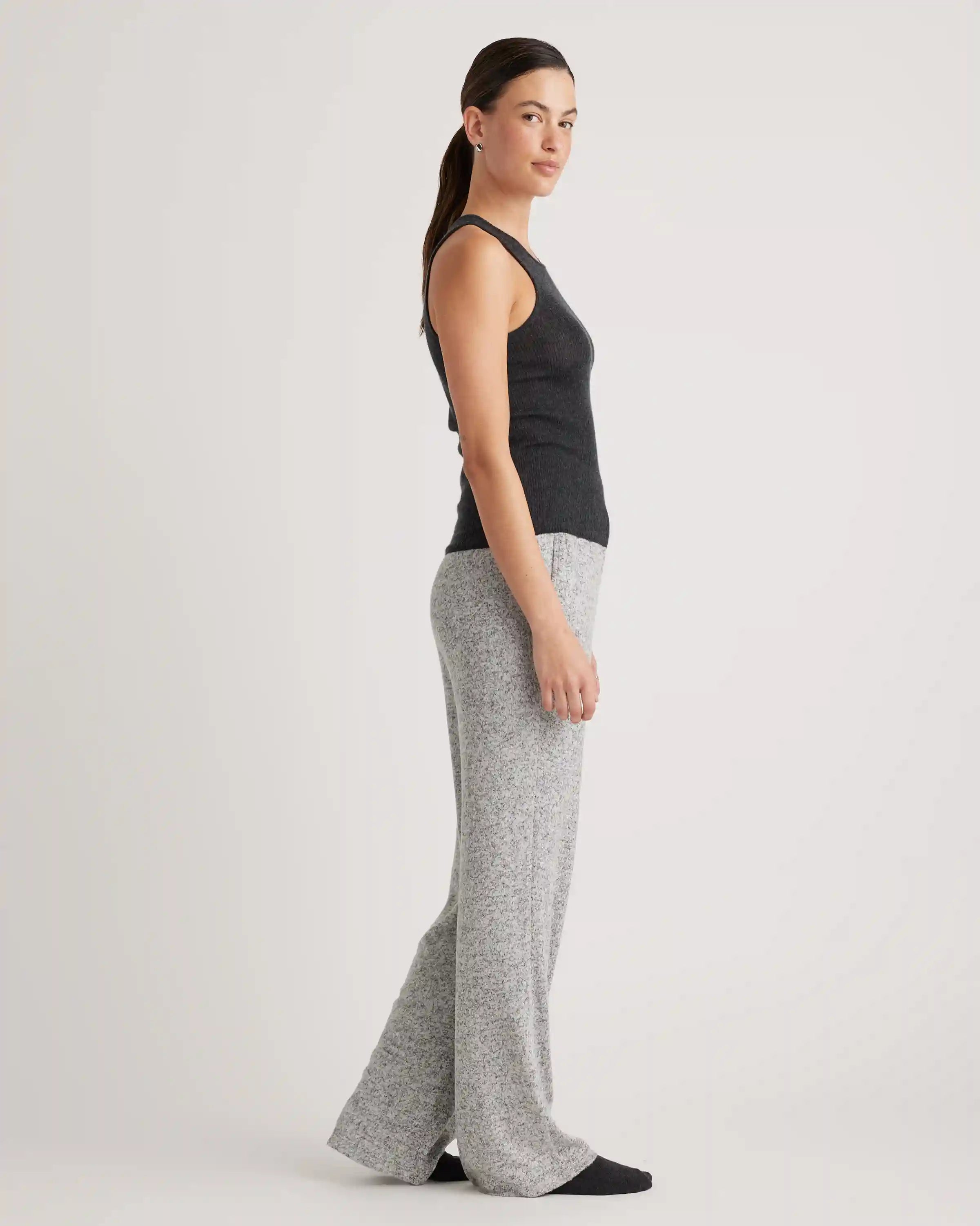 Brushed Lounge Straight Leg Pant
