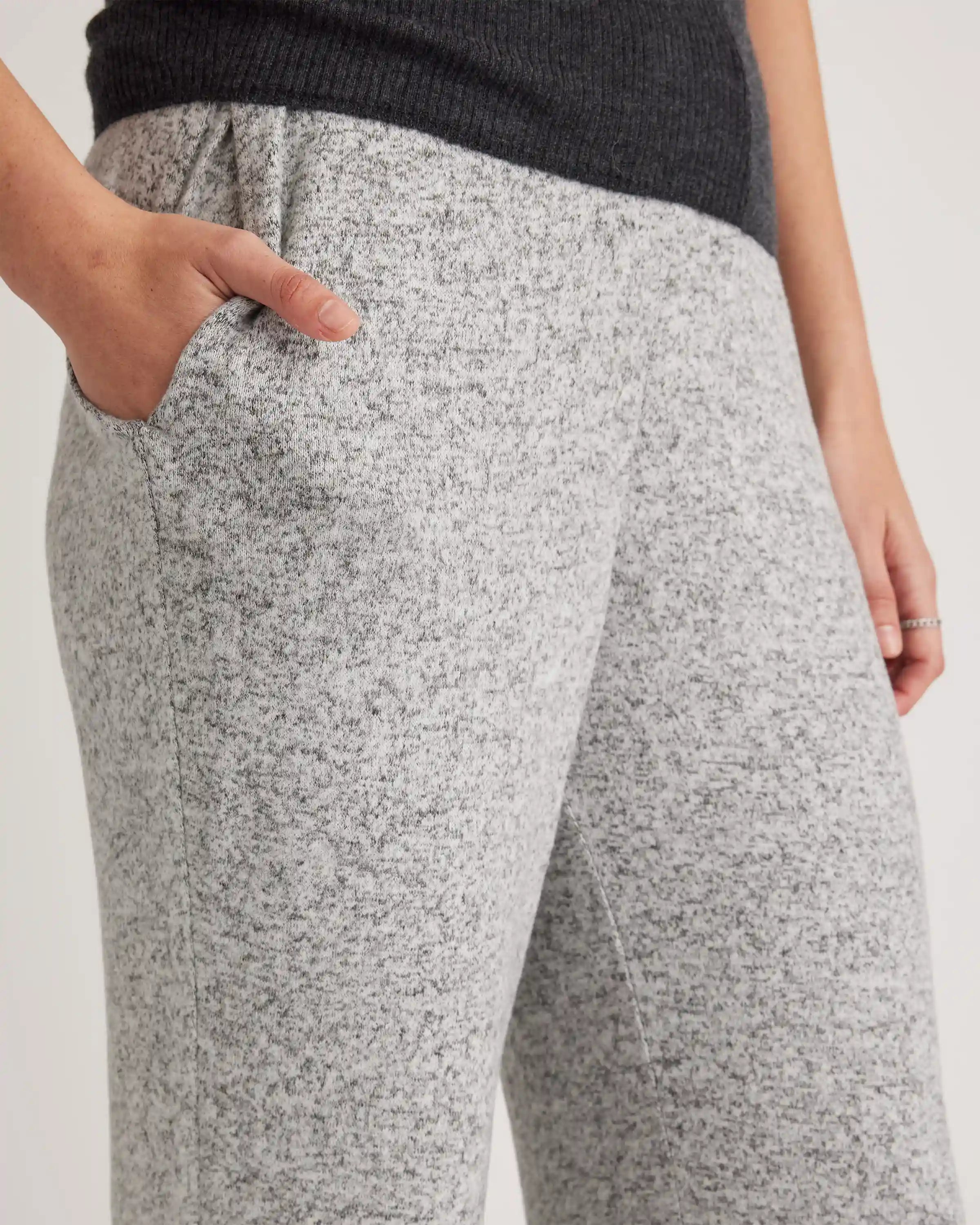 Brushed Lounge Straight Leg Pant