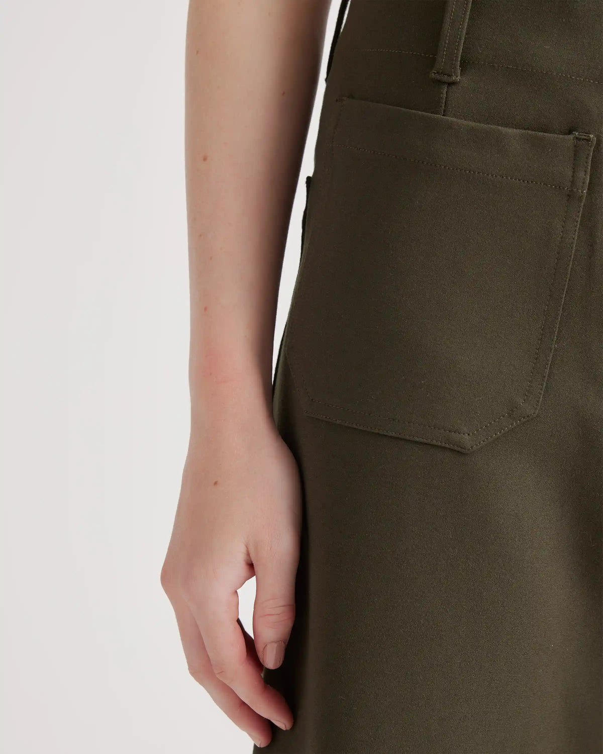Ultra-Stretch Ponte Cropped Wide Leg Pant