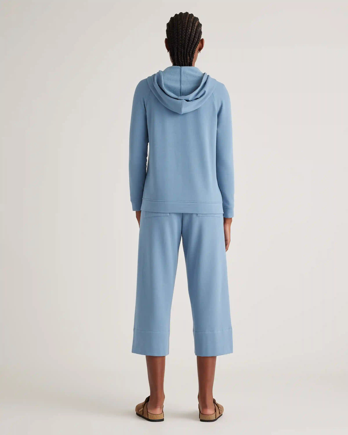 SuperSoft Fleece Cropped Wide Leg Pants