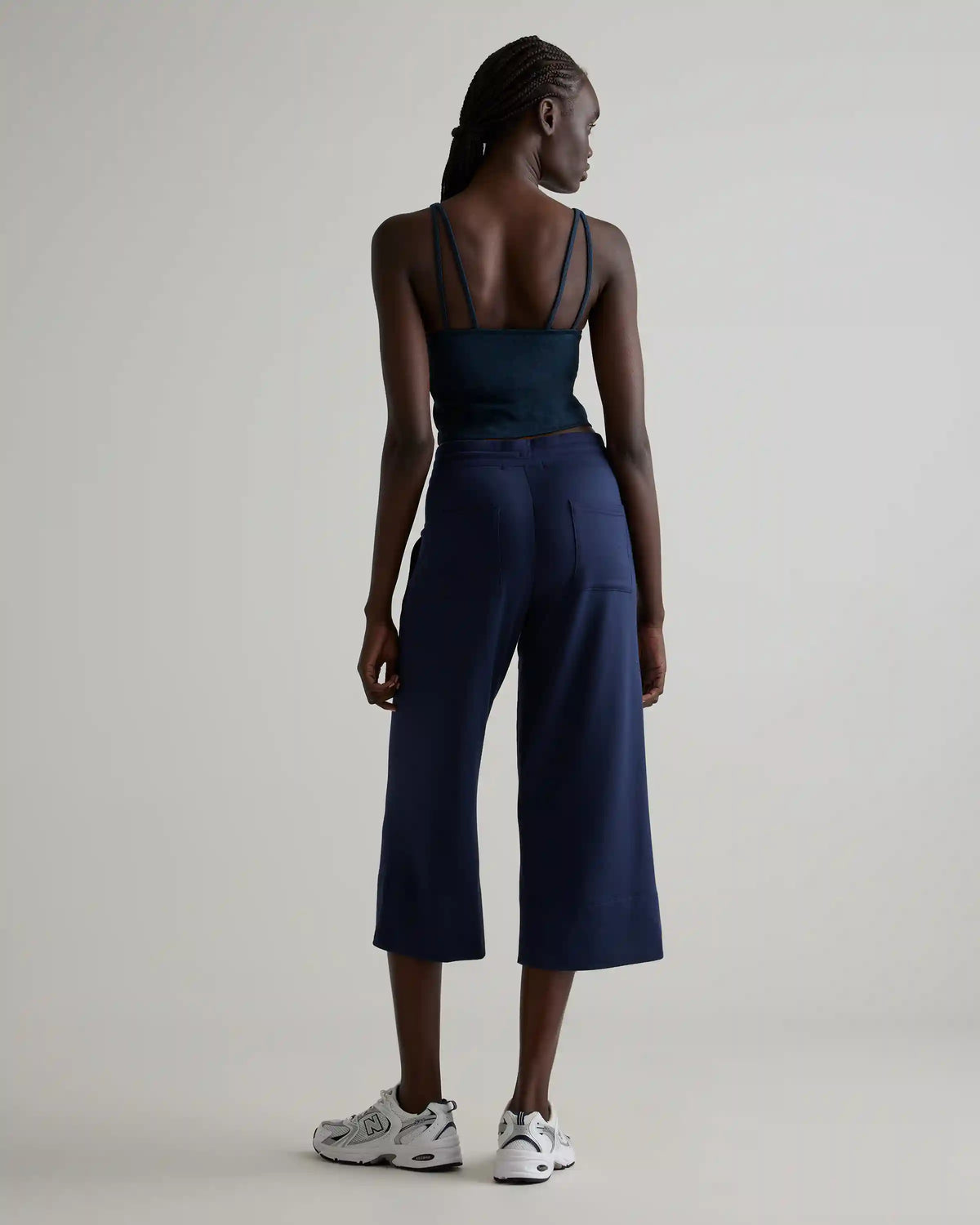 SuperSoft Fleece Cropped Wide Leg Pants