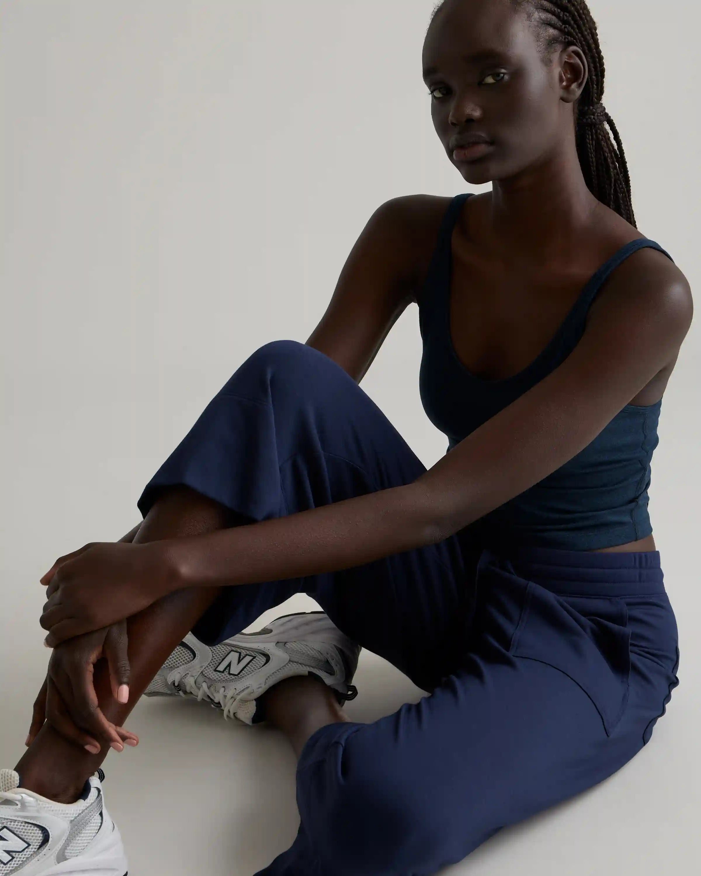 SuperSoft Fleece Cropped Wide Leg Pants