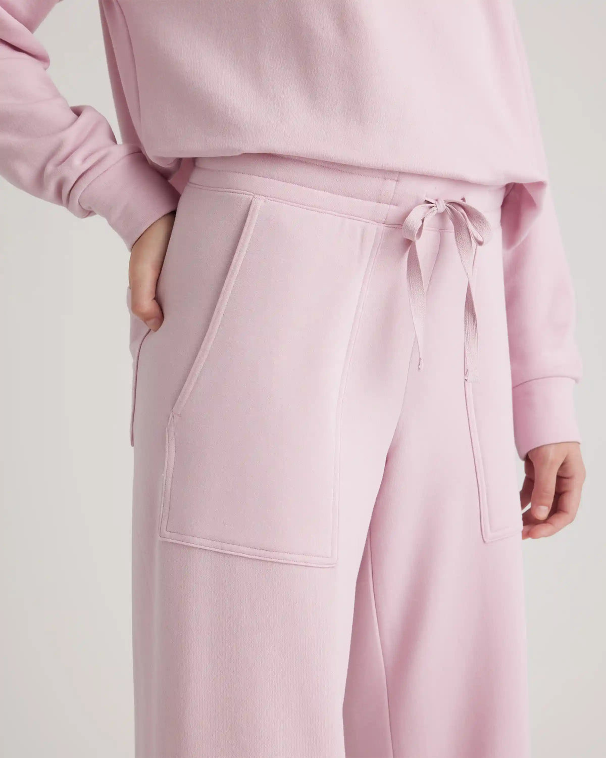SuperSoft Fleece Cropped Wide Leg Pants