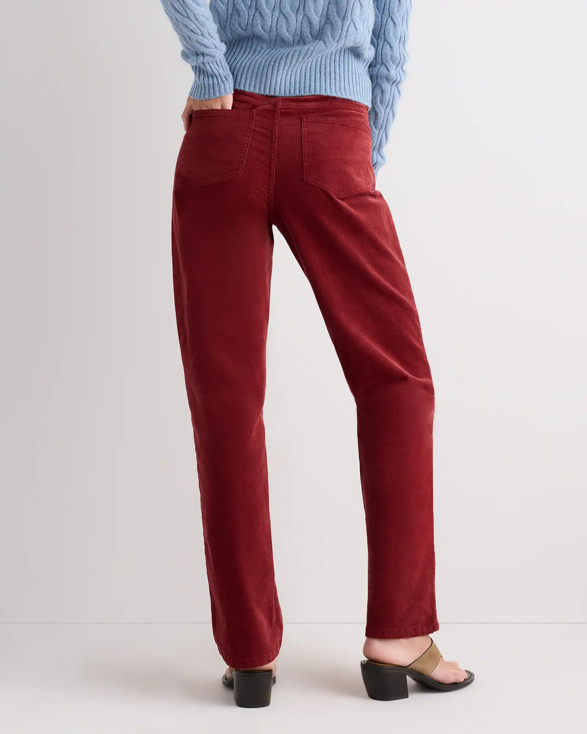 Organic Stretch Corduroy Straight Leg Pants