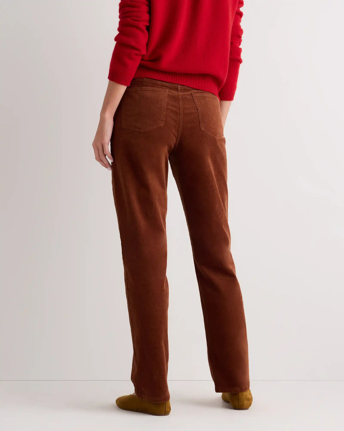Organic Stretch Corduroy Straight Leg Pants