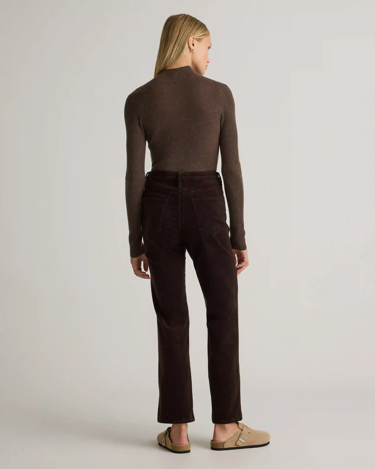 Organic Stretch Corduroy Straight Leg Pants