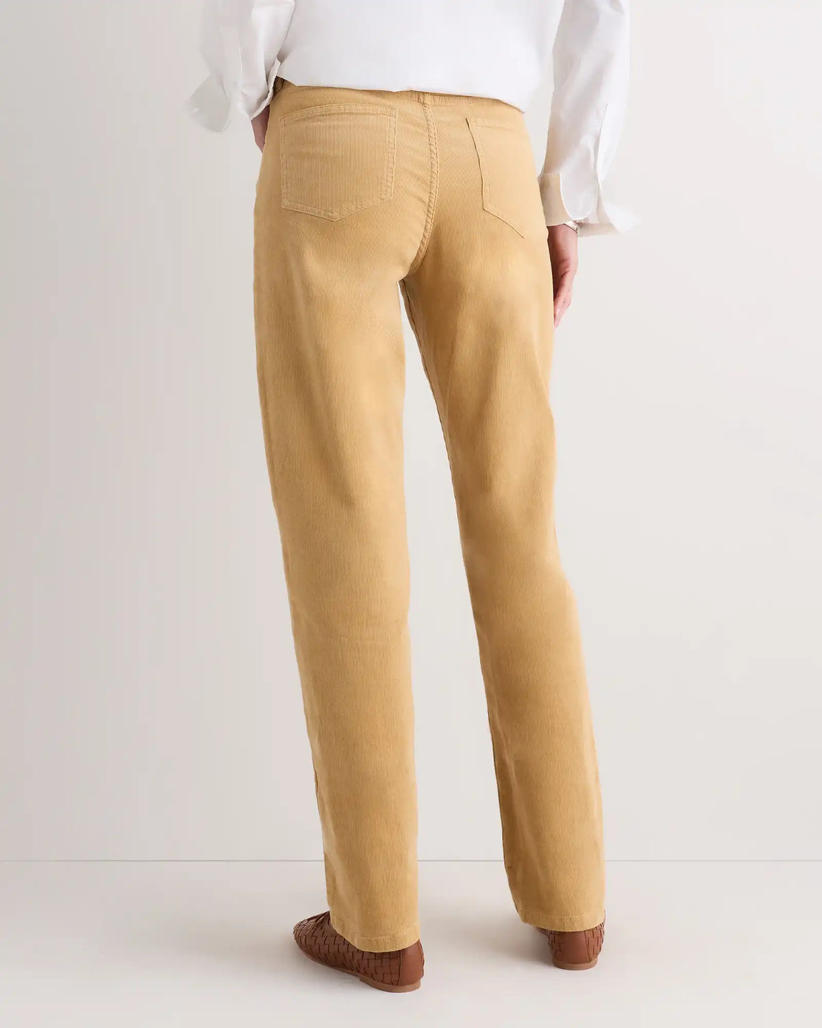 Organic Stretch Corduroy Straight Leg Pants