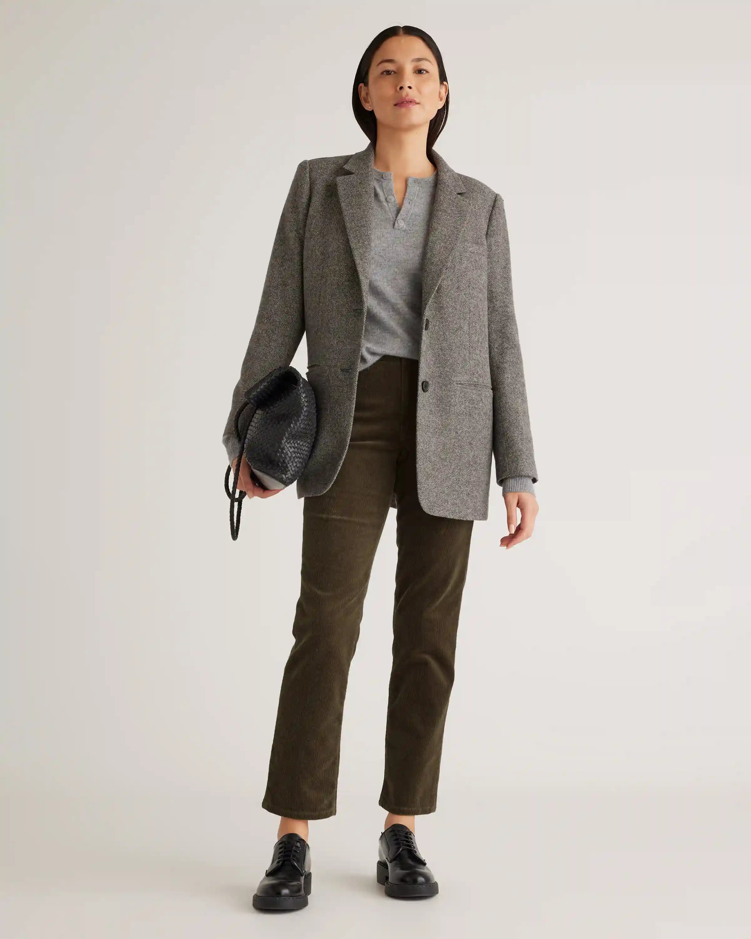 Organic Stretch Corduroy Straight Leg Pants