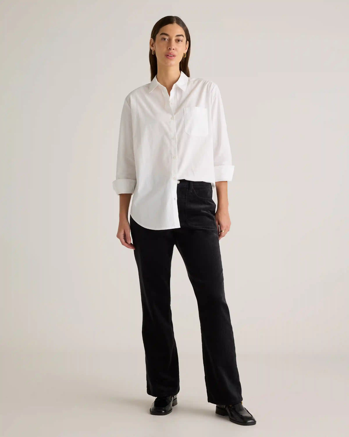 Organic Stretch Corduroy Flare Pants