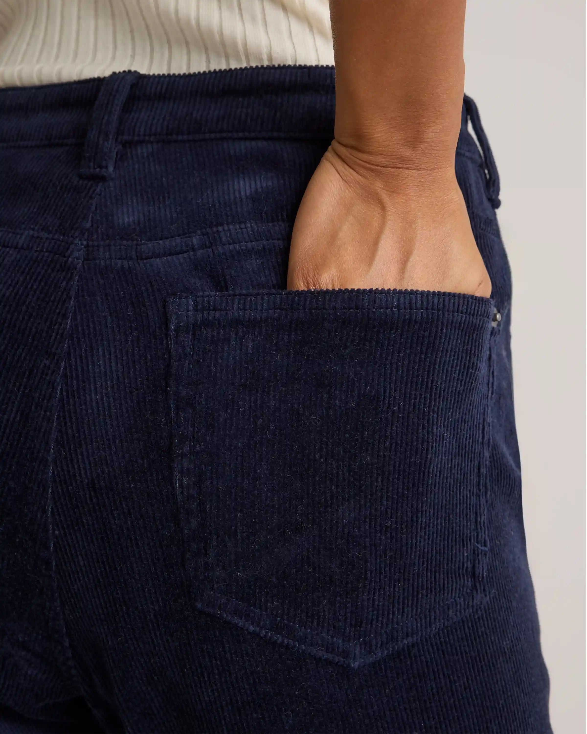 Organic Stretch Corduroy Flare Pants