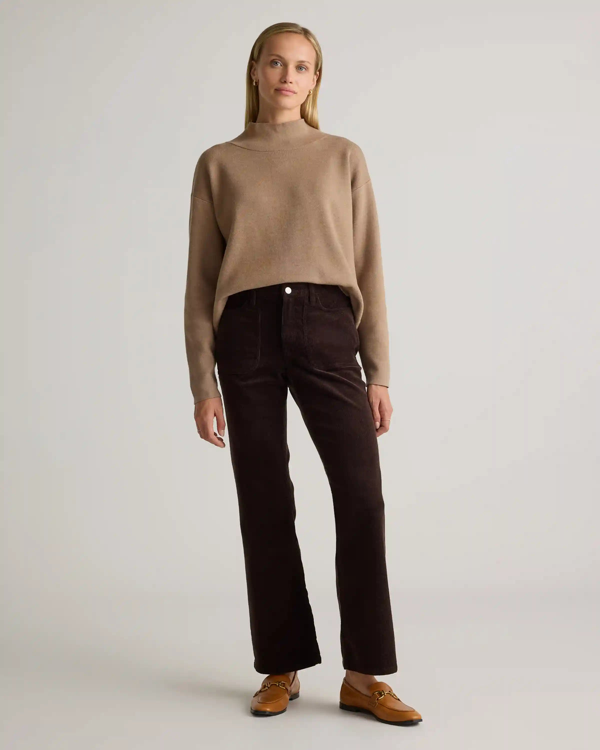Organic Stretch Corduroy Flare Pants