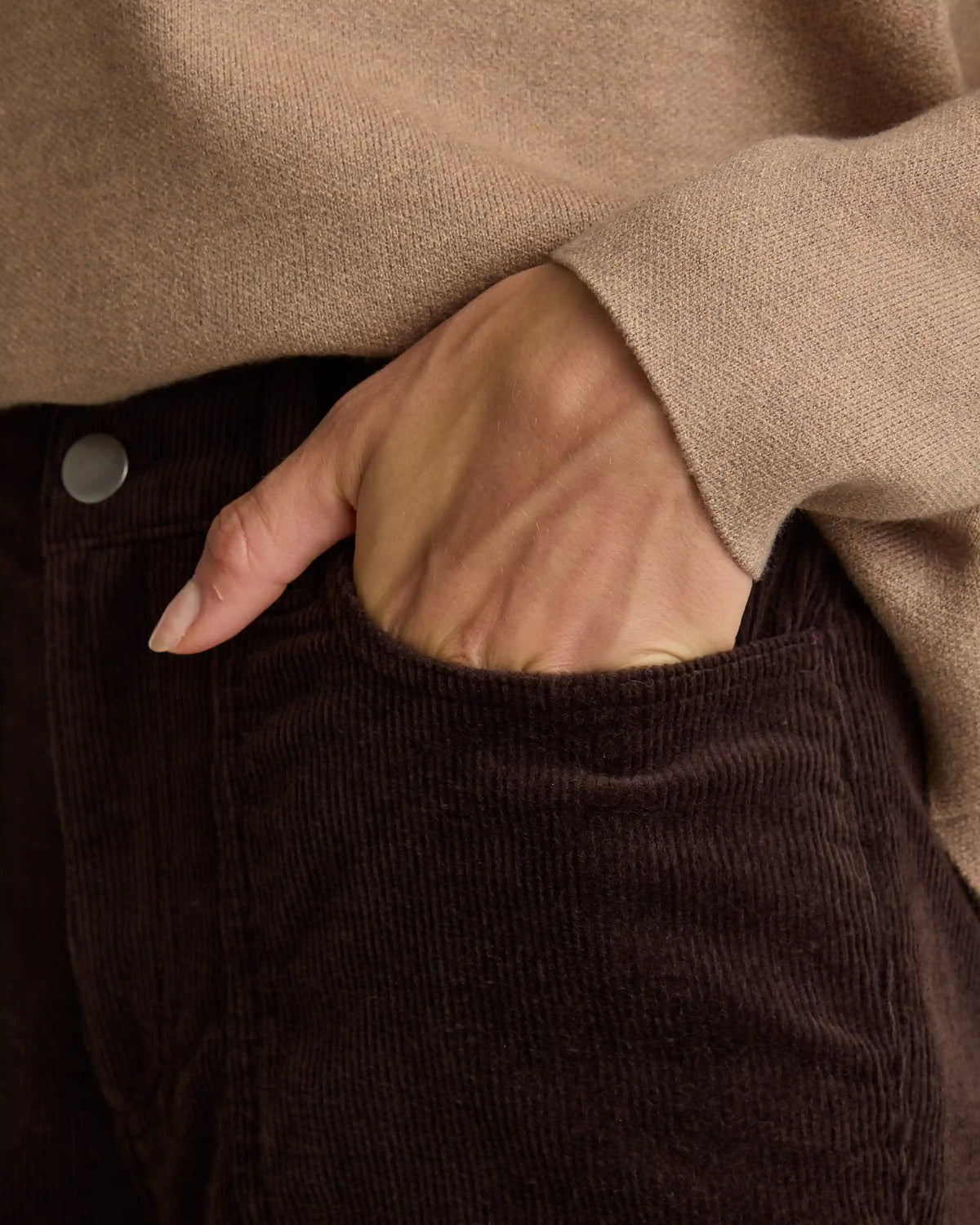 Organic Stretch Corduroy Flare Pants