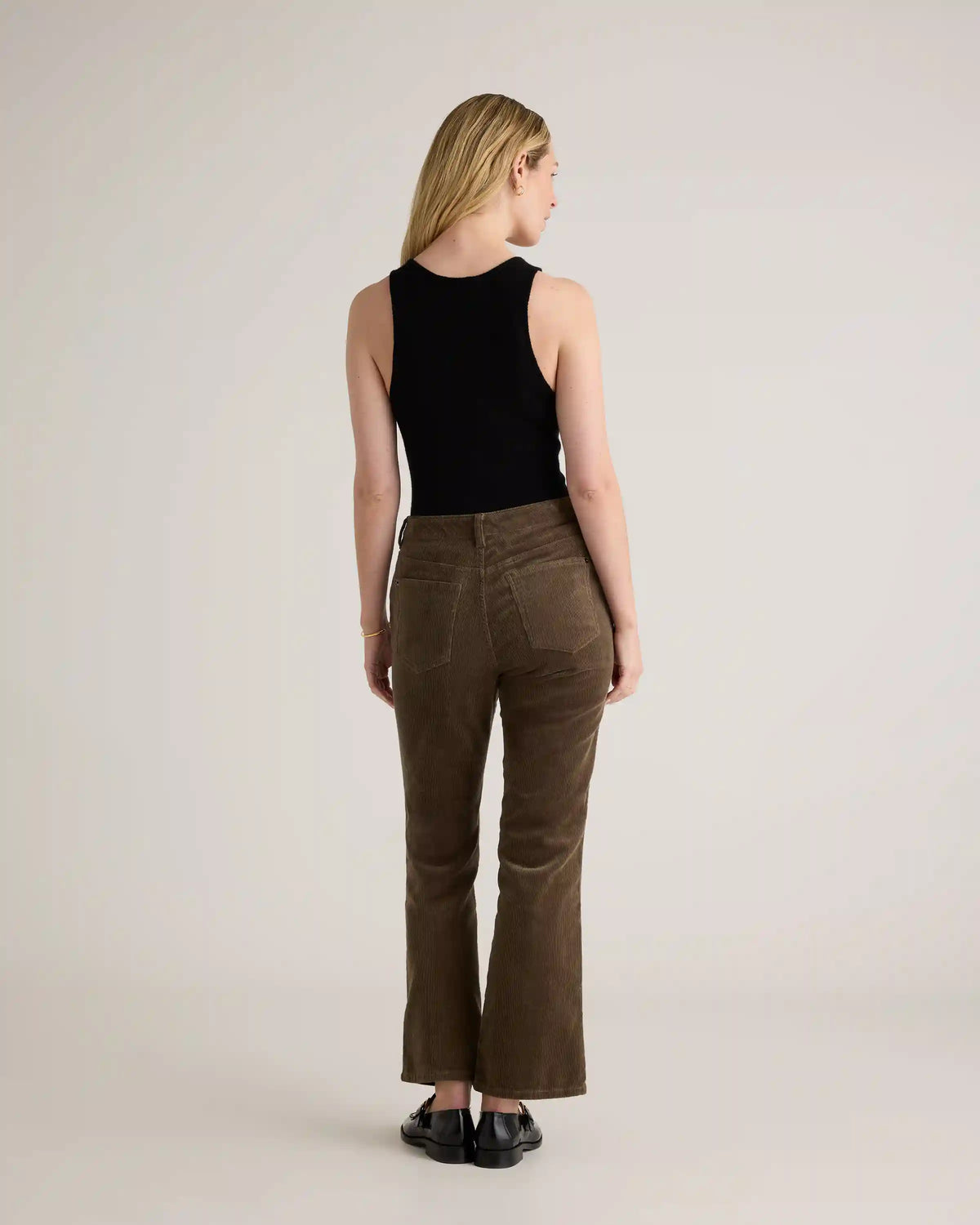 Organic Stretch Corduroy Flare Pants