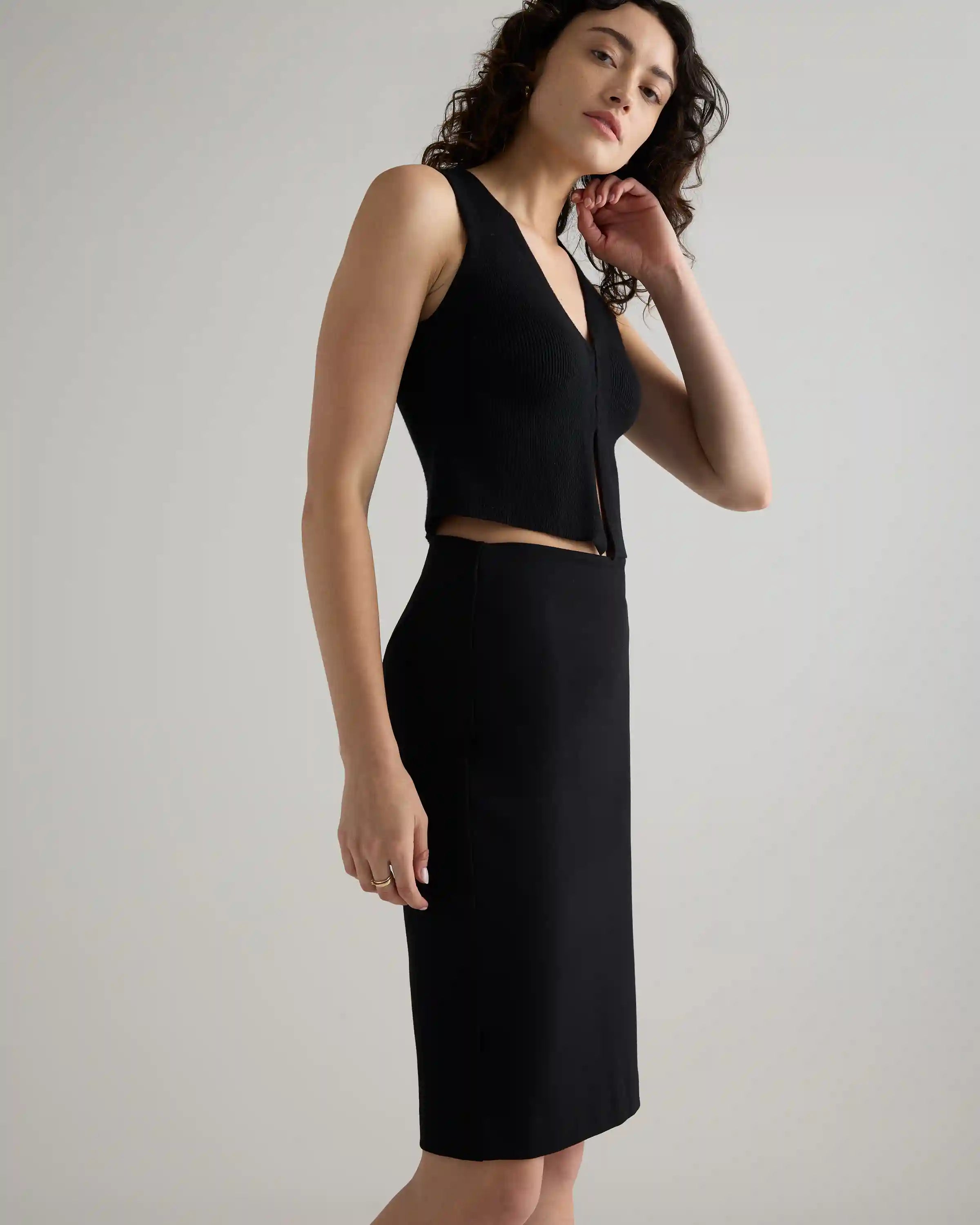 Ultra-Stretch Ponte Pencil Skirt