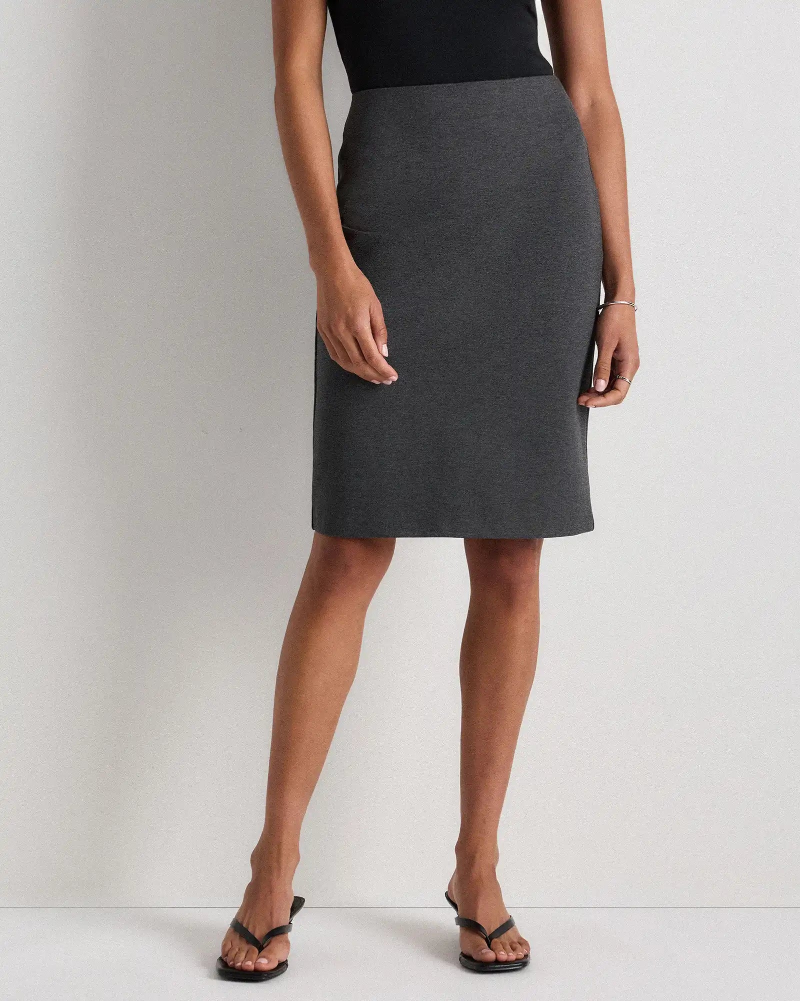 Ultra-Stretch Ponte Pencil Skirt
