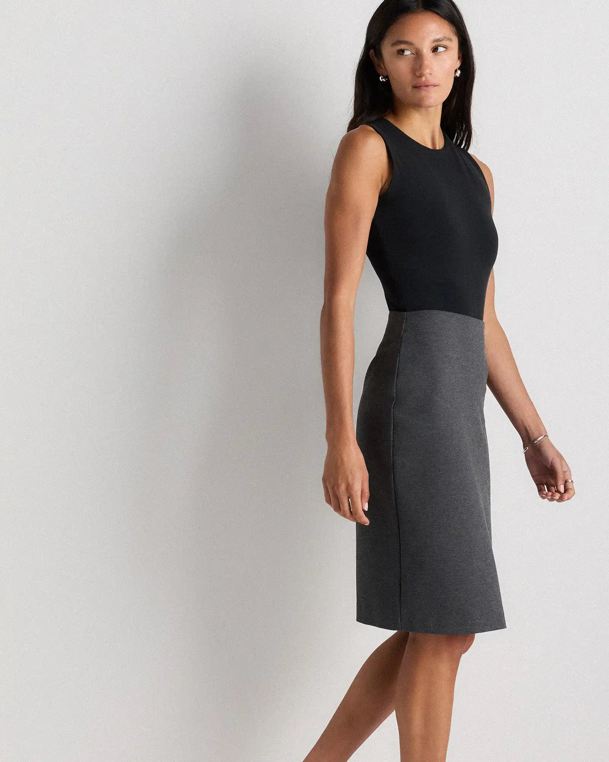 Ultra-Stretch Ponte Pencil Skirt