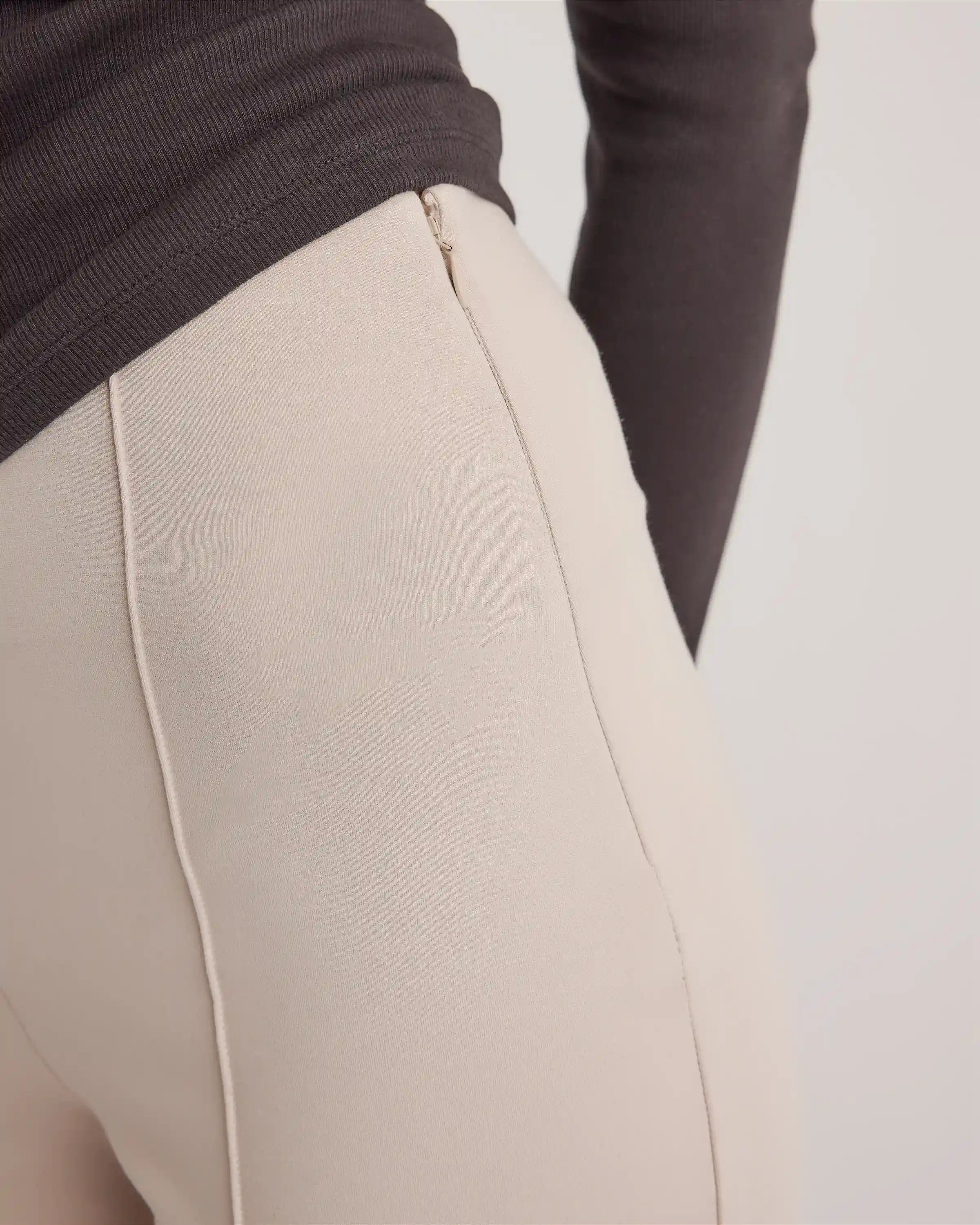 Ultra-Stretch Ponte Super Wide Leg Ankle Pants