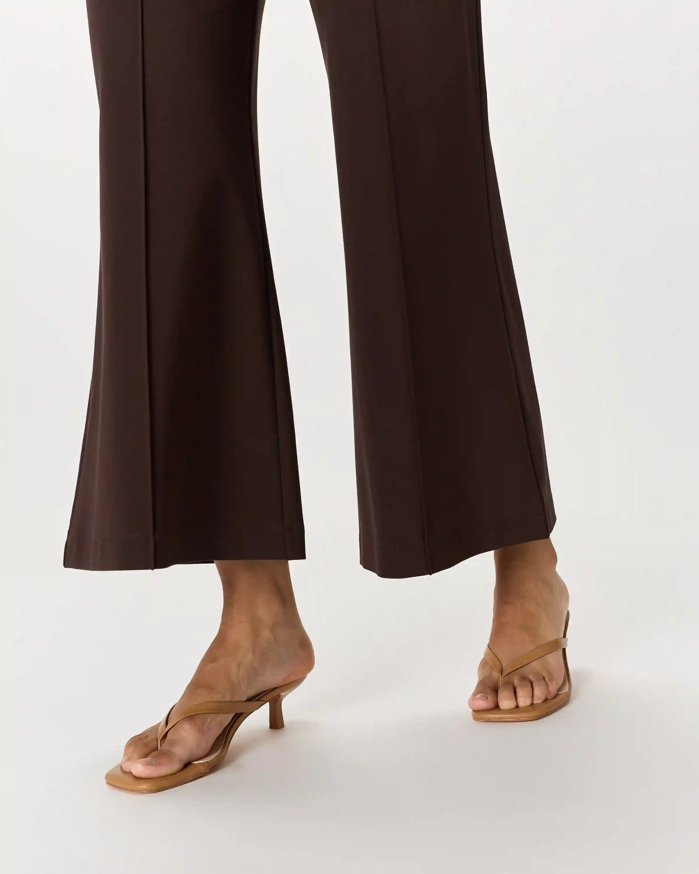 Ultra-Stretch Ponte Super Wide Leg Ankle Pants