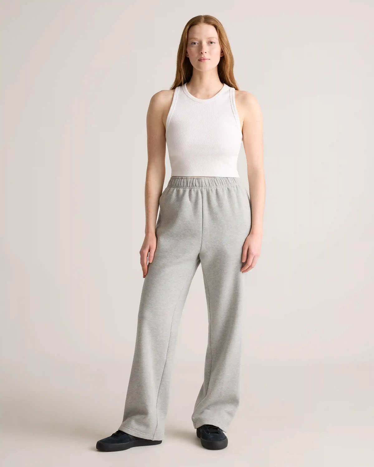 Organic Heavyweight Fleece Straight Leg Sweatpants