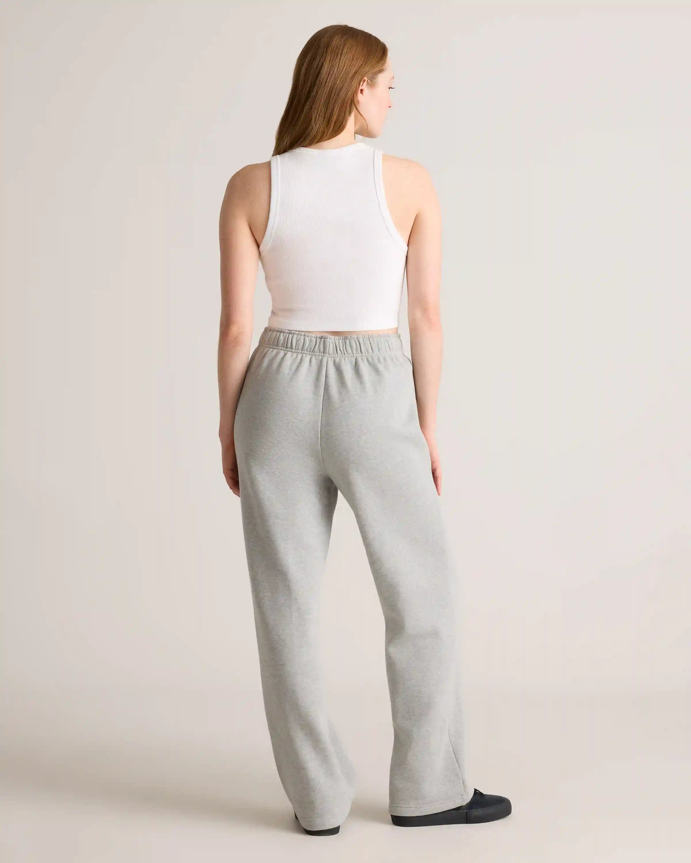 Organic Heavyweight Fleece Straight Leg Sweatpants