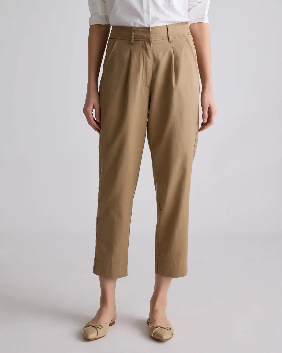 Drapey Twill Tapered Trouser